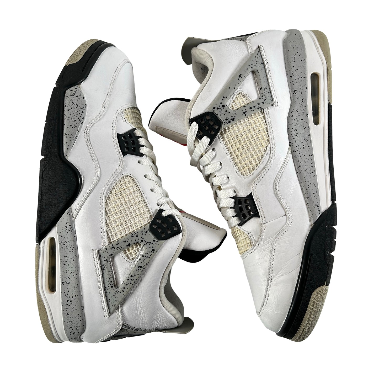840606 192 Jordan 4 White Cement [USED] - 12 M (Used) (No Box)