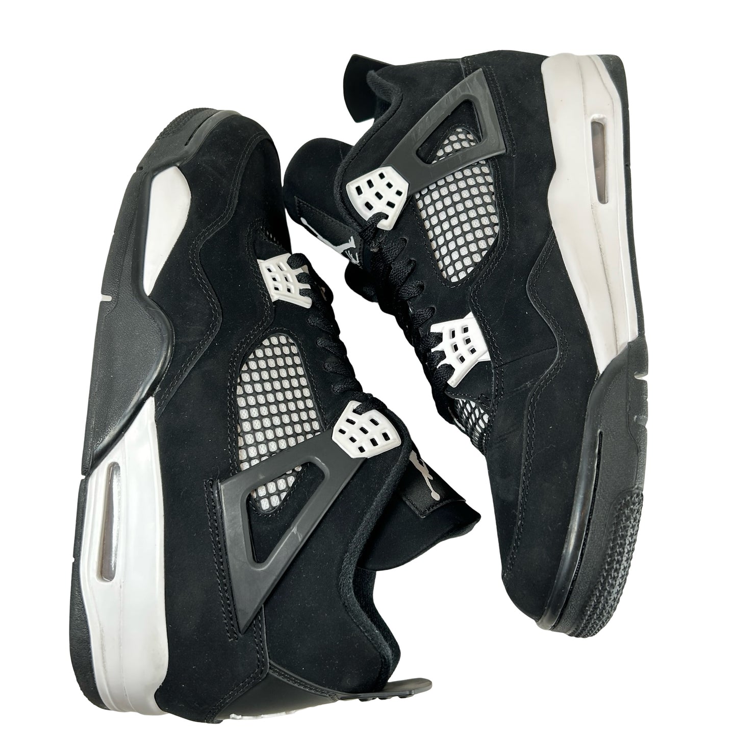 FQ8138 001  Jordan 4 Retro White Thunder [USED] - 13 M (Used)