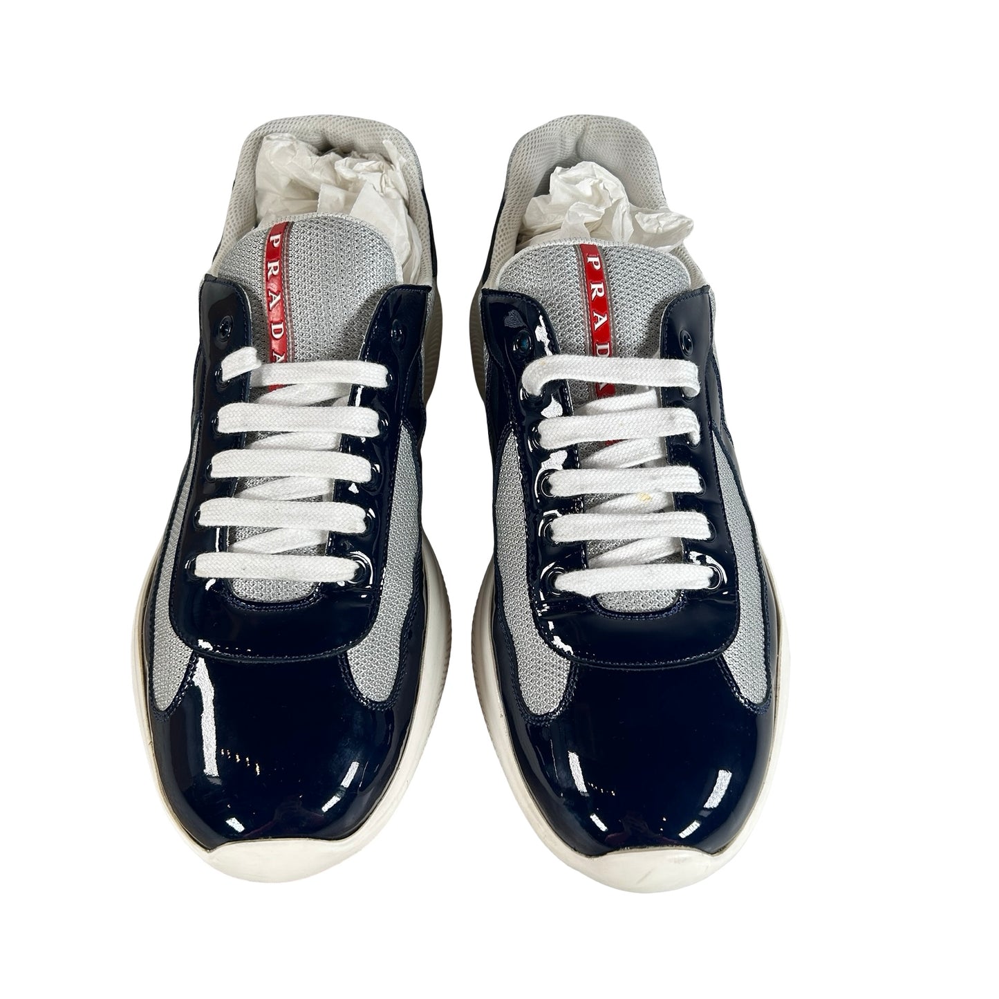4E3400 ASZ F0FJT Prada America's Cup Royal Blue Silver [USED] - UK 11  / US 12 M (Used)