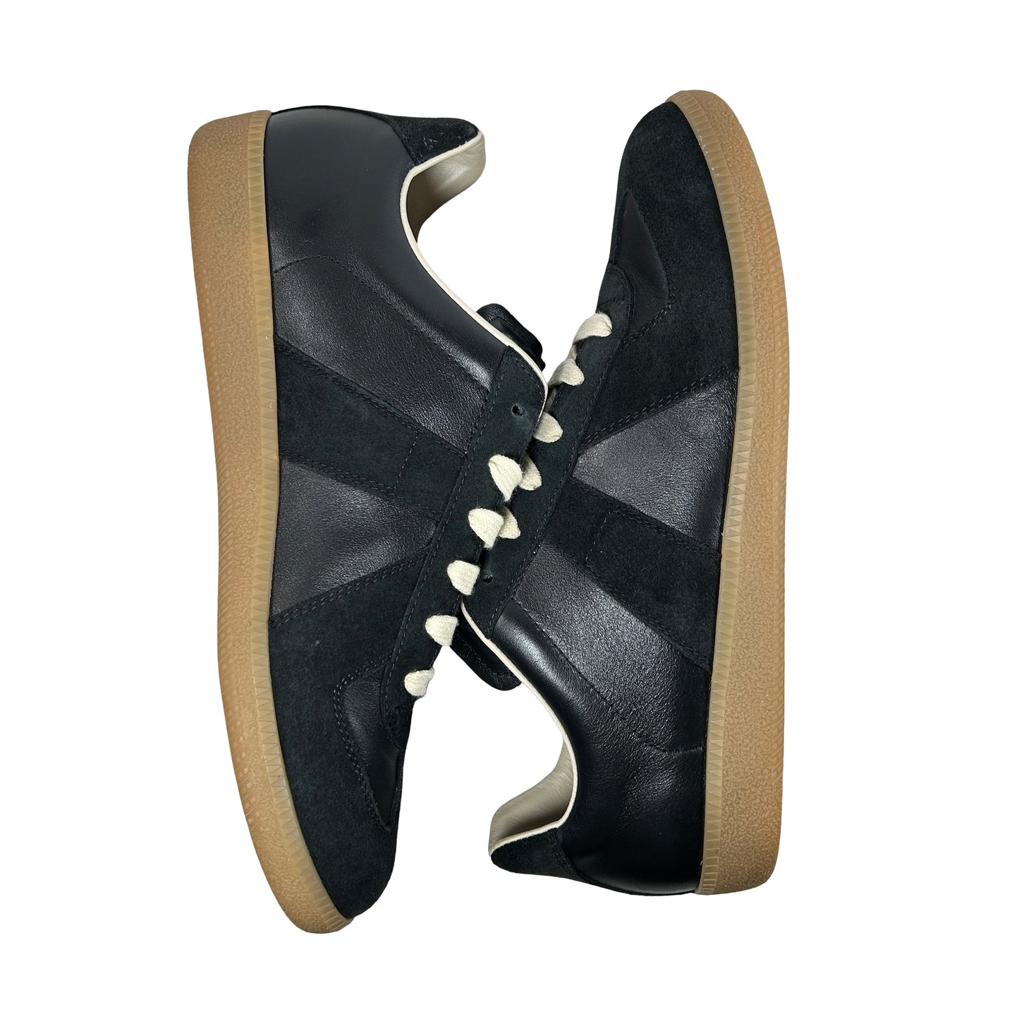 Maison Margiela Men's Replica Leather Low-Top Black [USED] - 43 EU (Used)