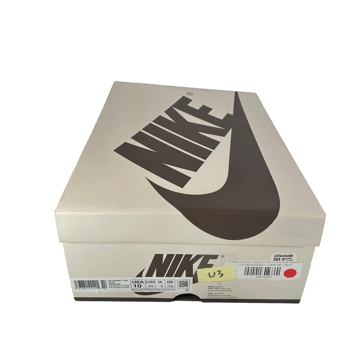DM7866 202 Jordan 1 Retro Low OG SP Travis Scott Velvet Brown [USED] - 10 (Used3)