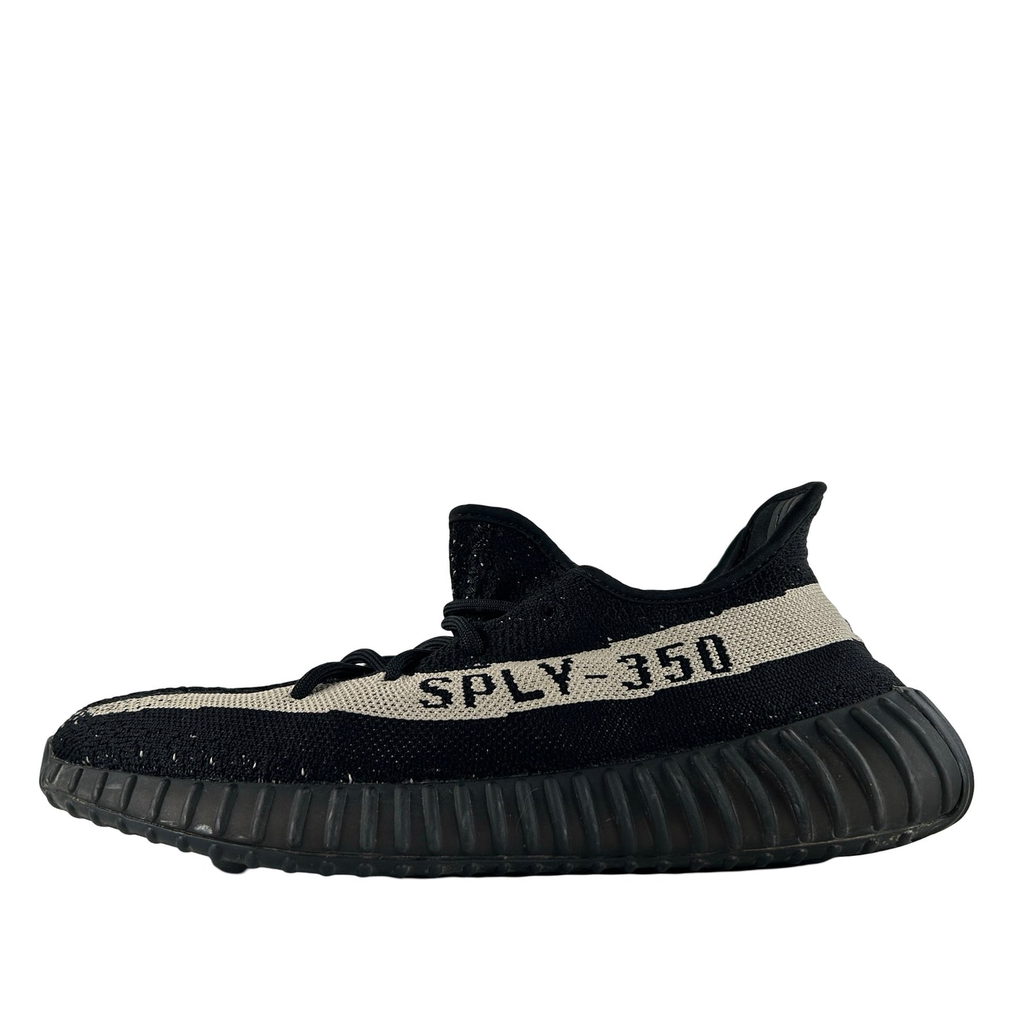 BY1604 Adidas Yeezy Boost 350 V2 Core Black White [USED] - 9.5 M (Used)
