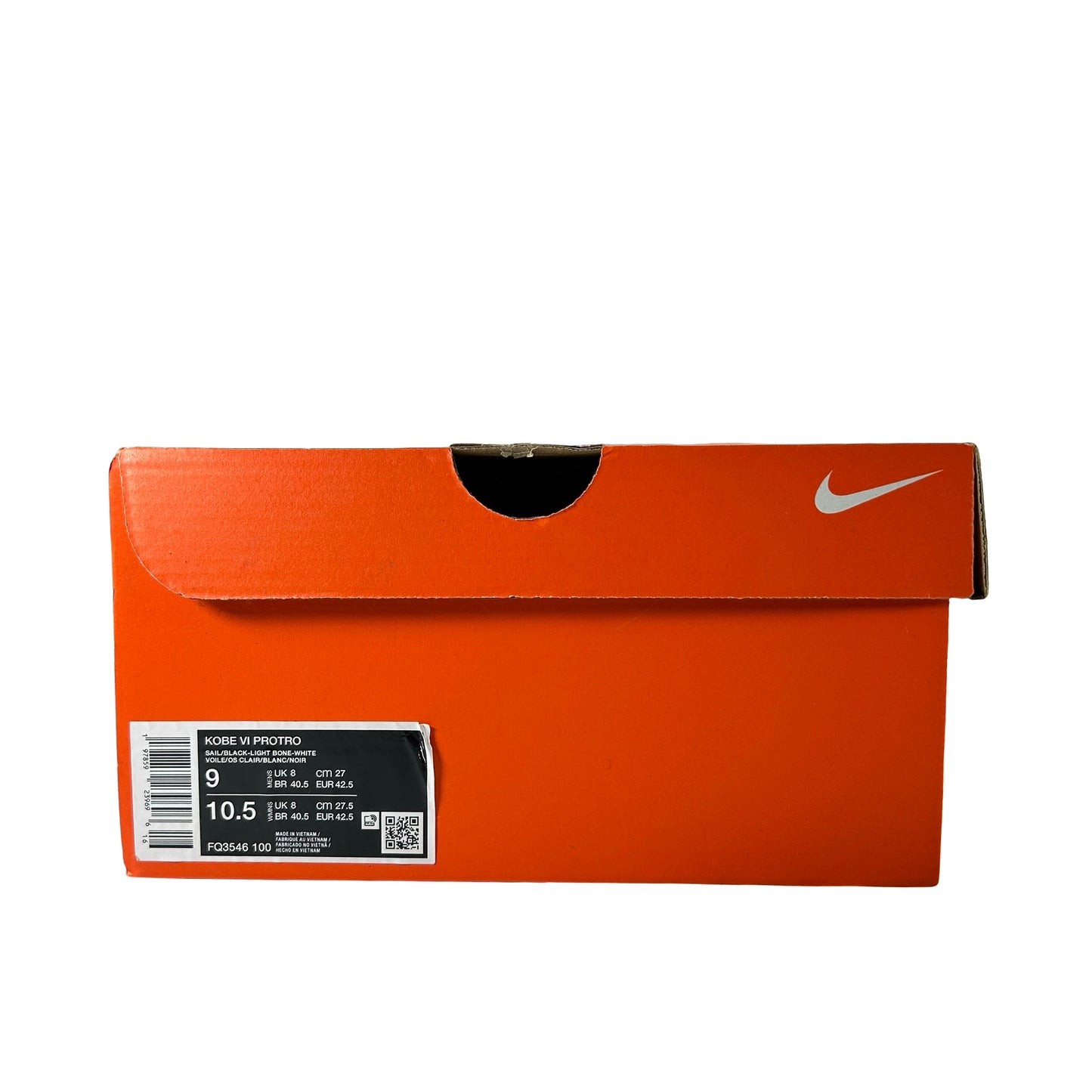 FQ3546 100 Nike Kobe 6 Protro Sail All-Star [USED] - 9 M (Used)