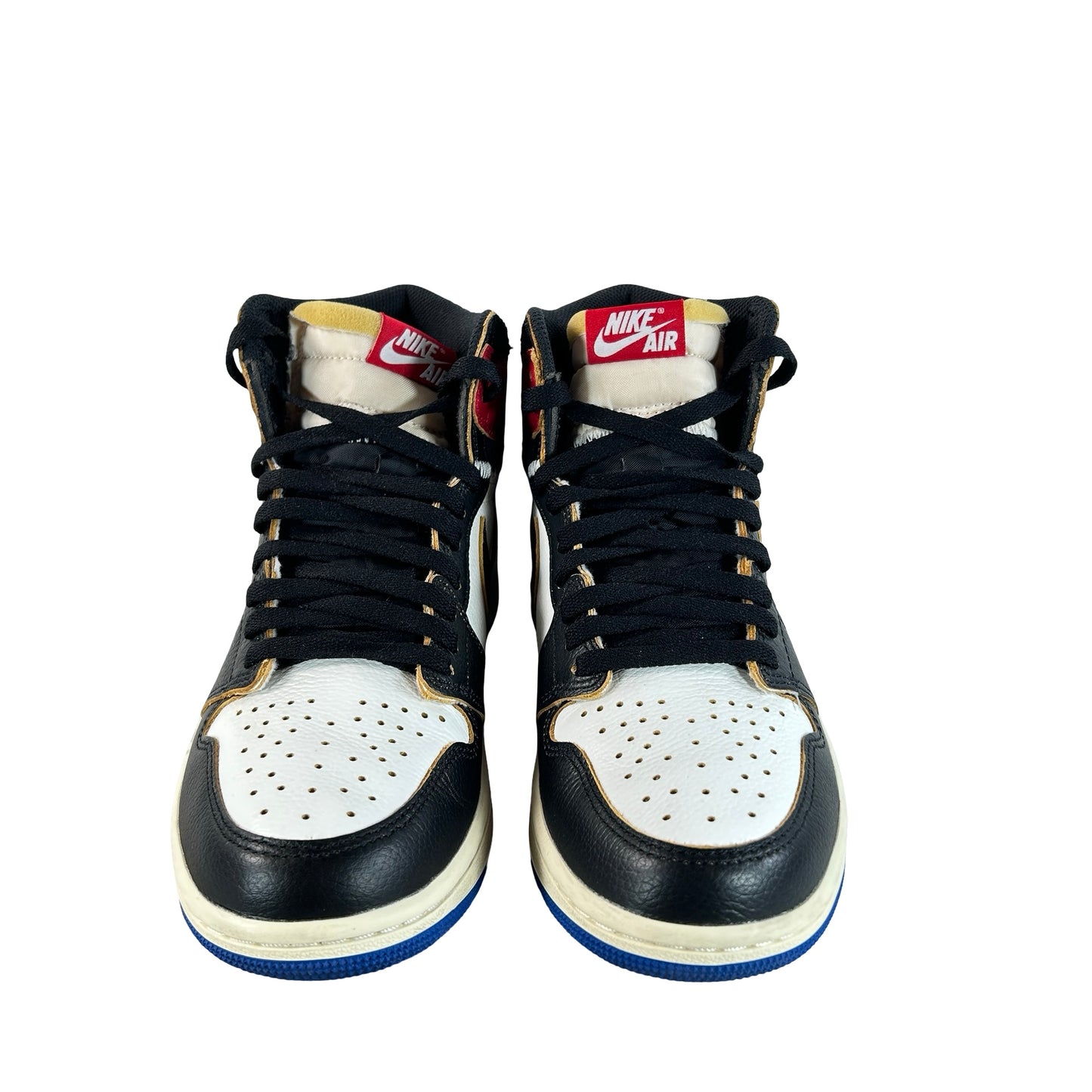 IO7847 002 Jordan 1 Retro High OG SP Fragment x Union LA Varsity Red Sport Royal [USED] - 8 M (Used) (No Box)
