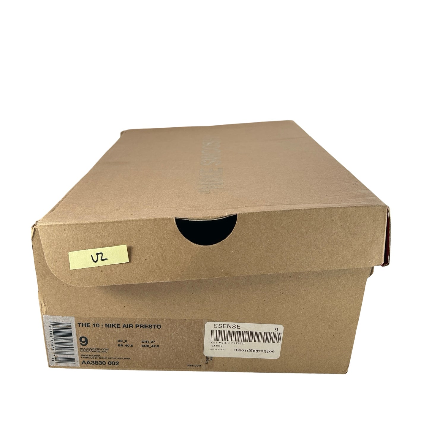 AA3830 002 Nike Air Presto Off-White Black [USED] - 9 M (Used2)
