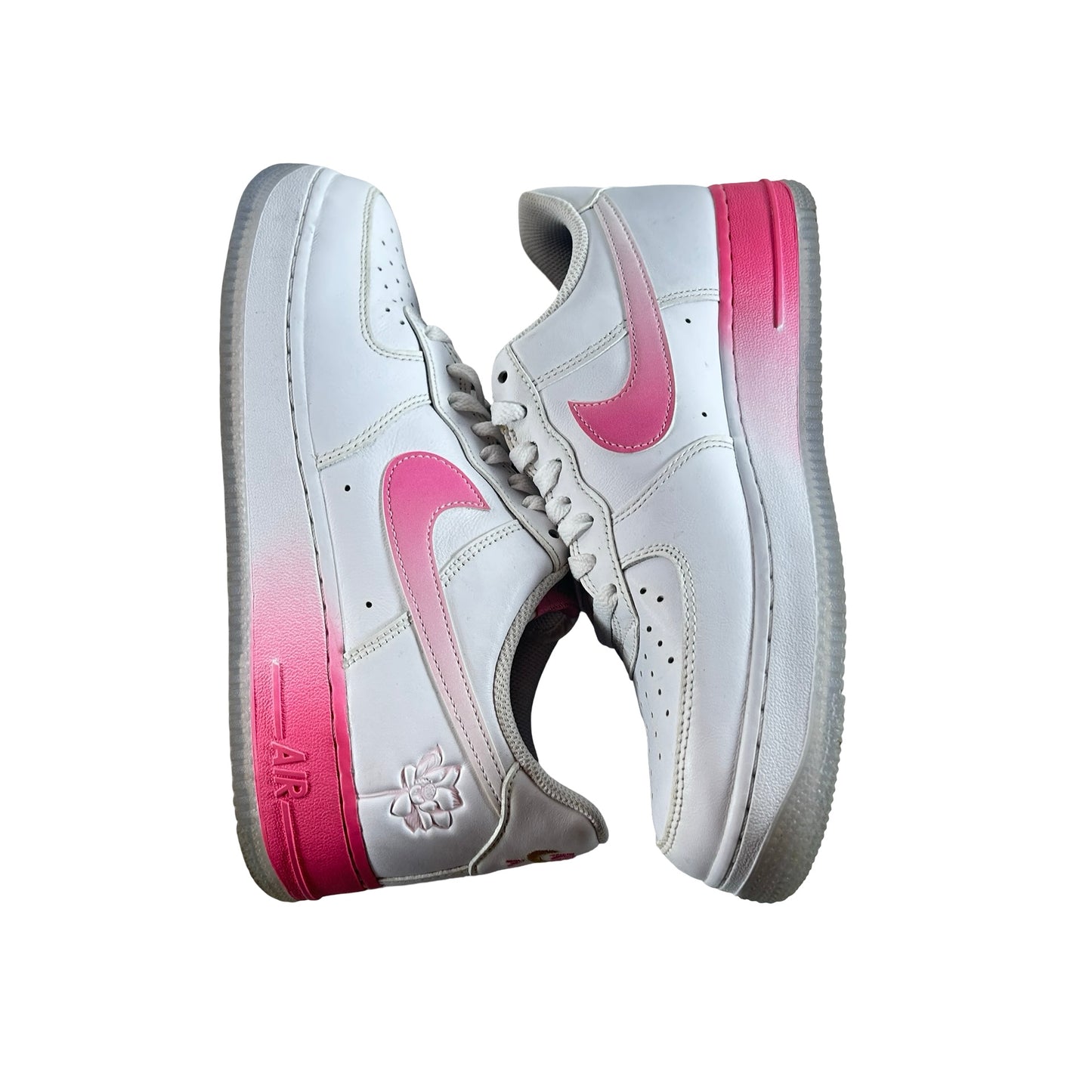 FD0778 100 Nike Air Force 1 Low '07 PRM San Francisco Chinatown Lotus Flower [USED] - 8 M (Used) (No Box)