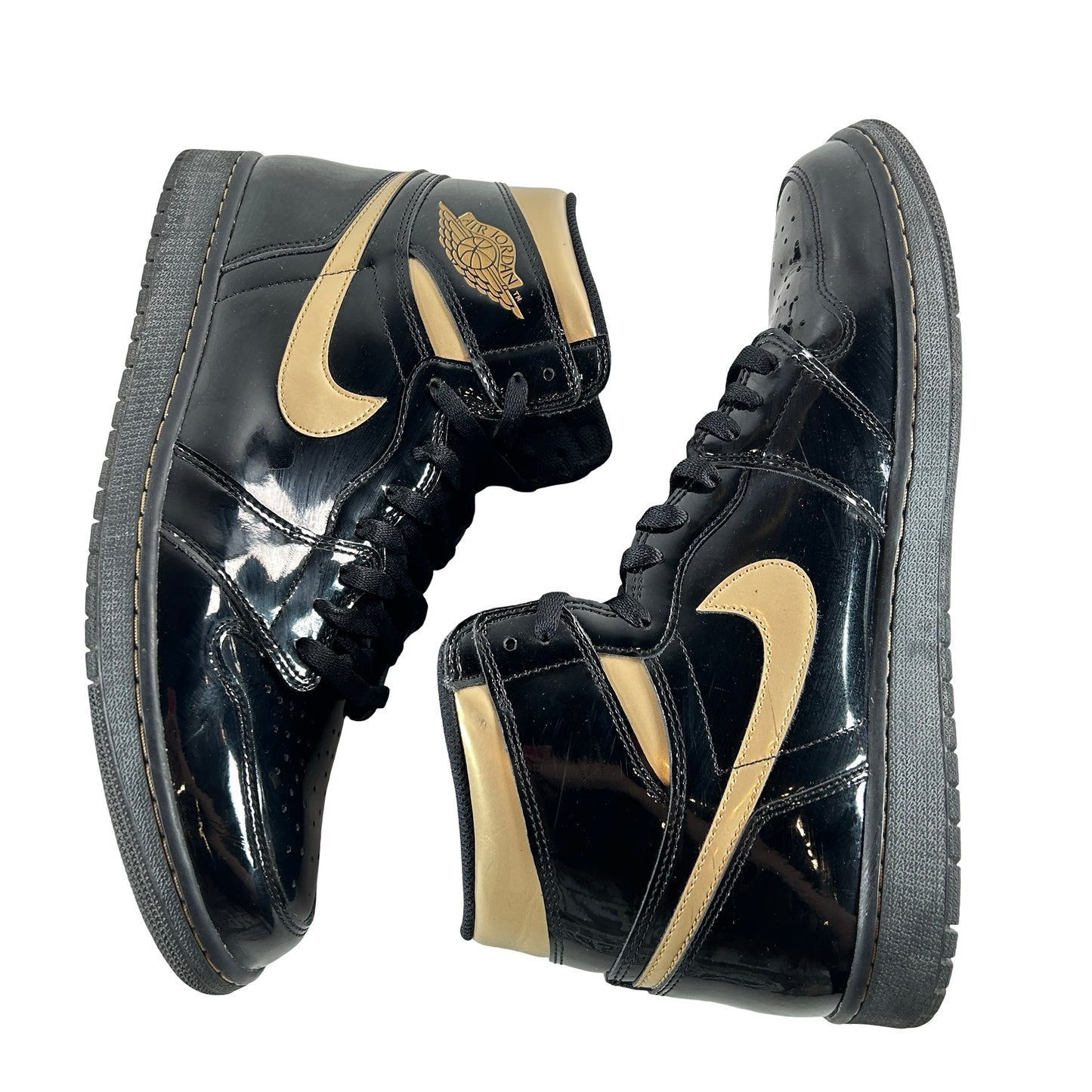 555088 032 Jordan 1 Black/Gold [USED] - 14 M (Used2)