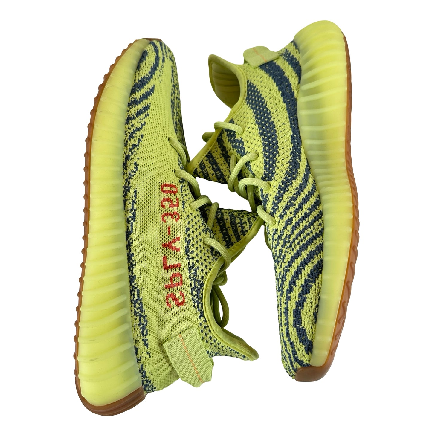 B37572 adidas Yeezy Boost 350 V2 Semi Frozen Yellow [USED] - 9 M (Used) (Replace Box)