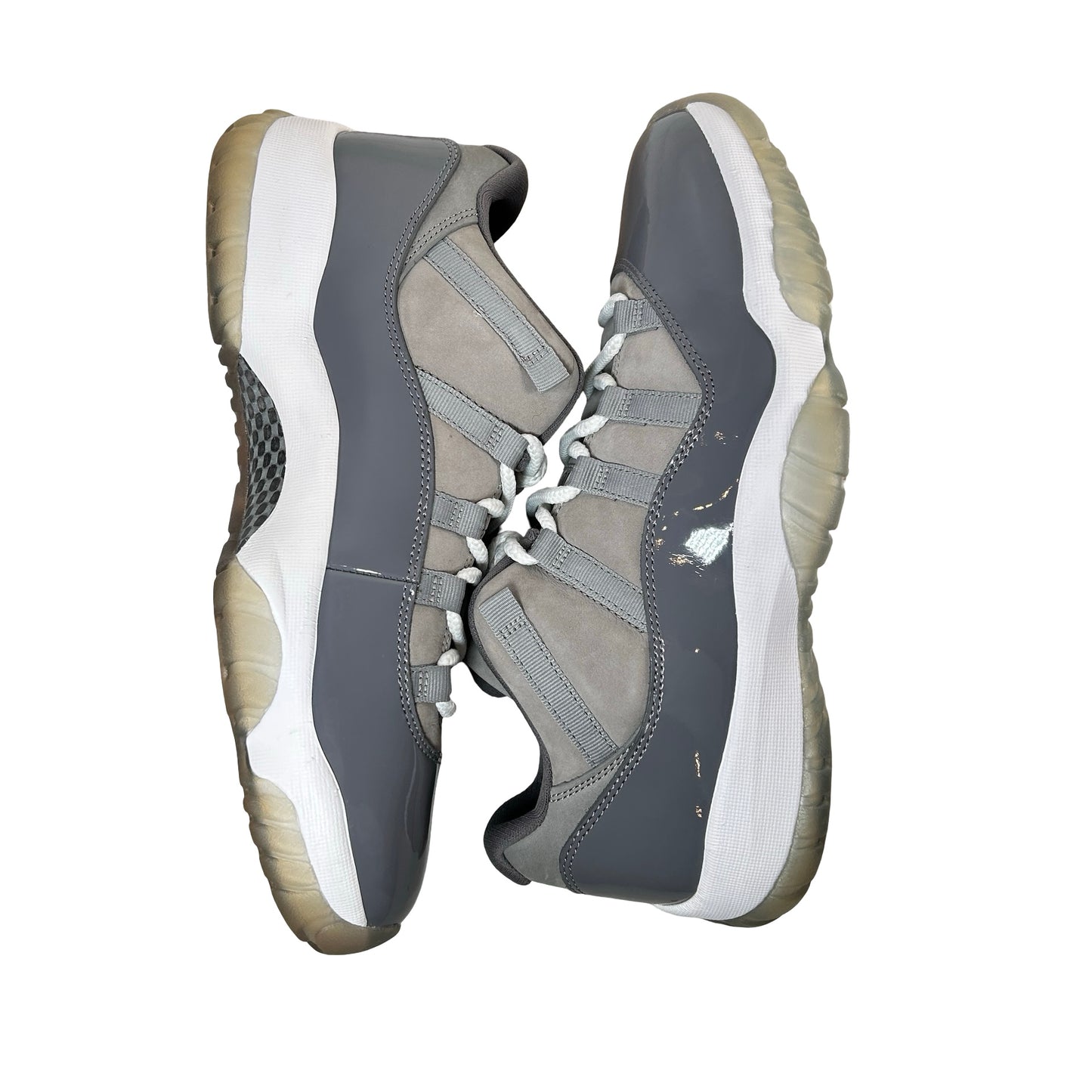 528895 003 Air Jordan 11 Retro Low Cool Grey - 10.5 M (Soles Yellowing)