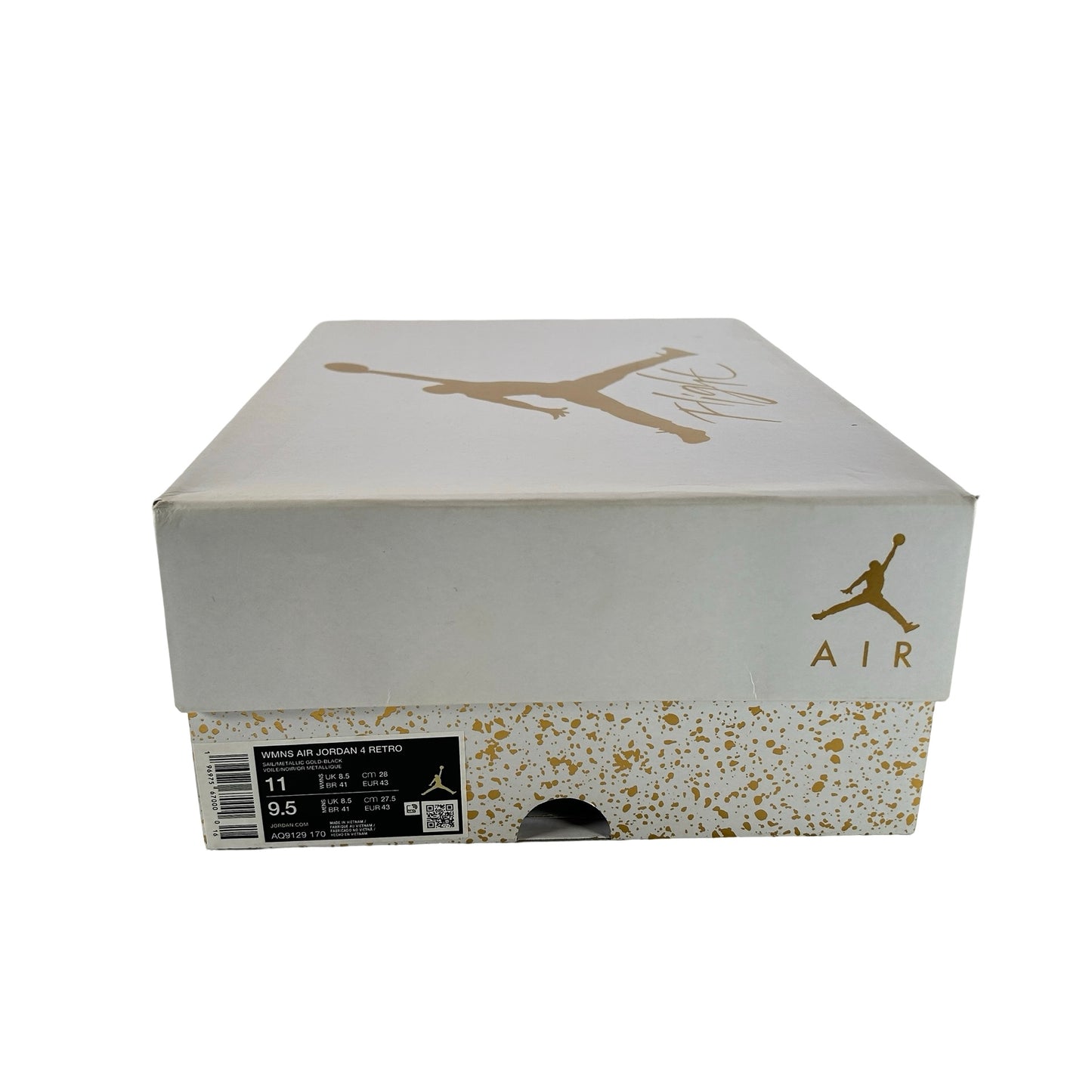 AQ9129 170 Jordan 4 Retro Metallic Gold (W) [USED] - 11 W (Used)