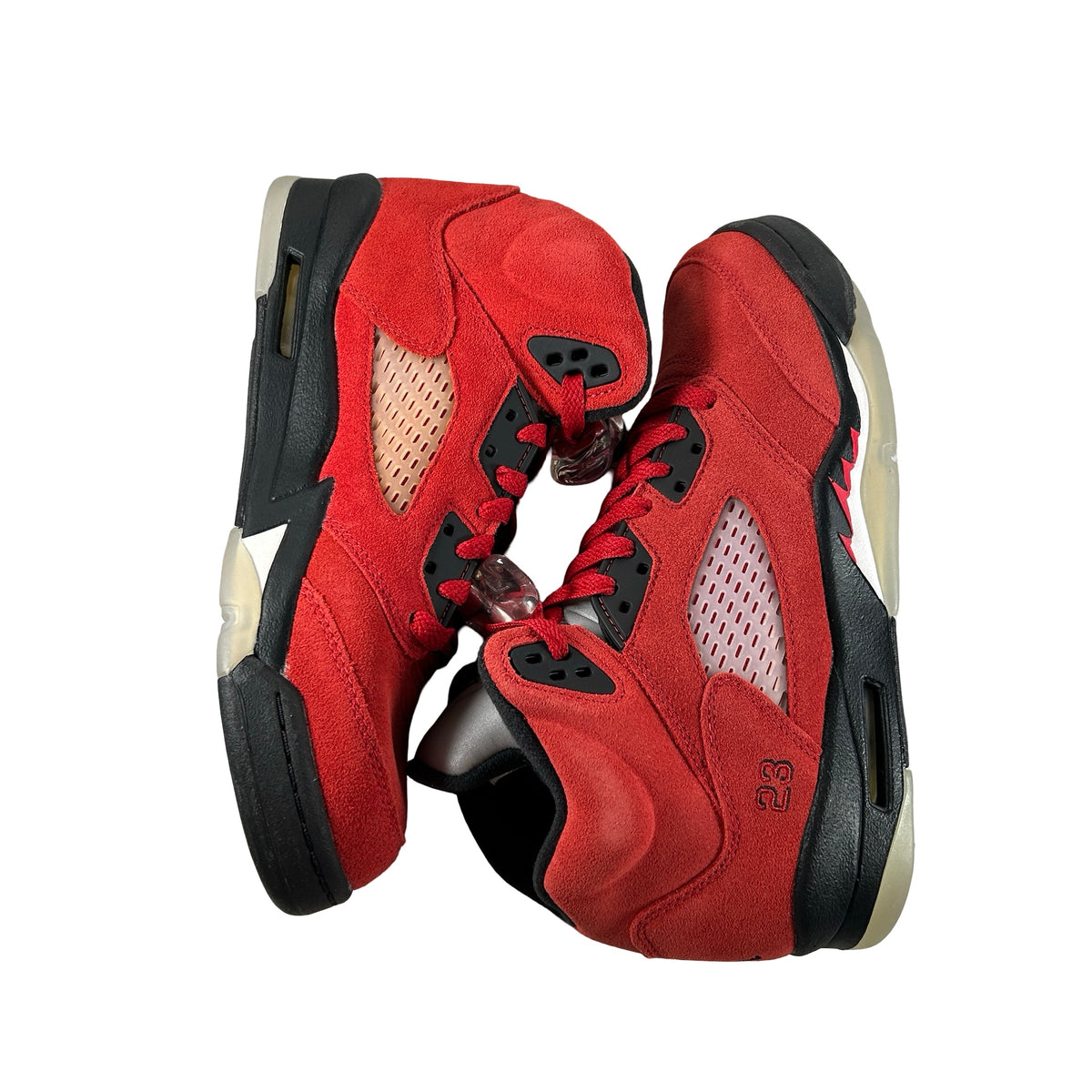 440888 600 Jordan 5 Retro Raging Bull Red (2021) (GS) [USED] - 6.5 Y (Used))