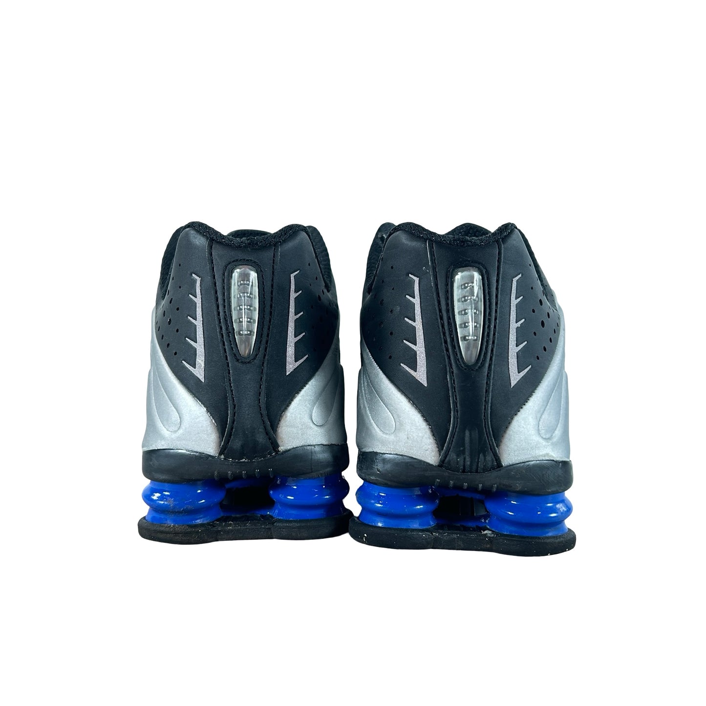 AR3565 006 Nike Shox R4 Metallic Silver Black Racer Blue (Women's) [USED] - 10 W (Used) (No Box)