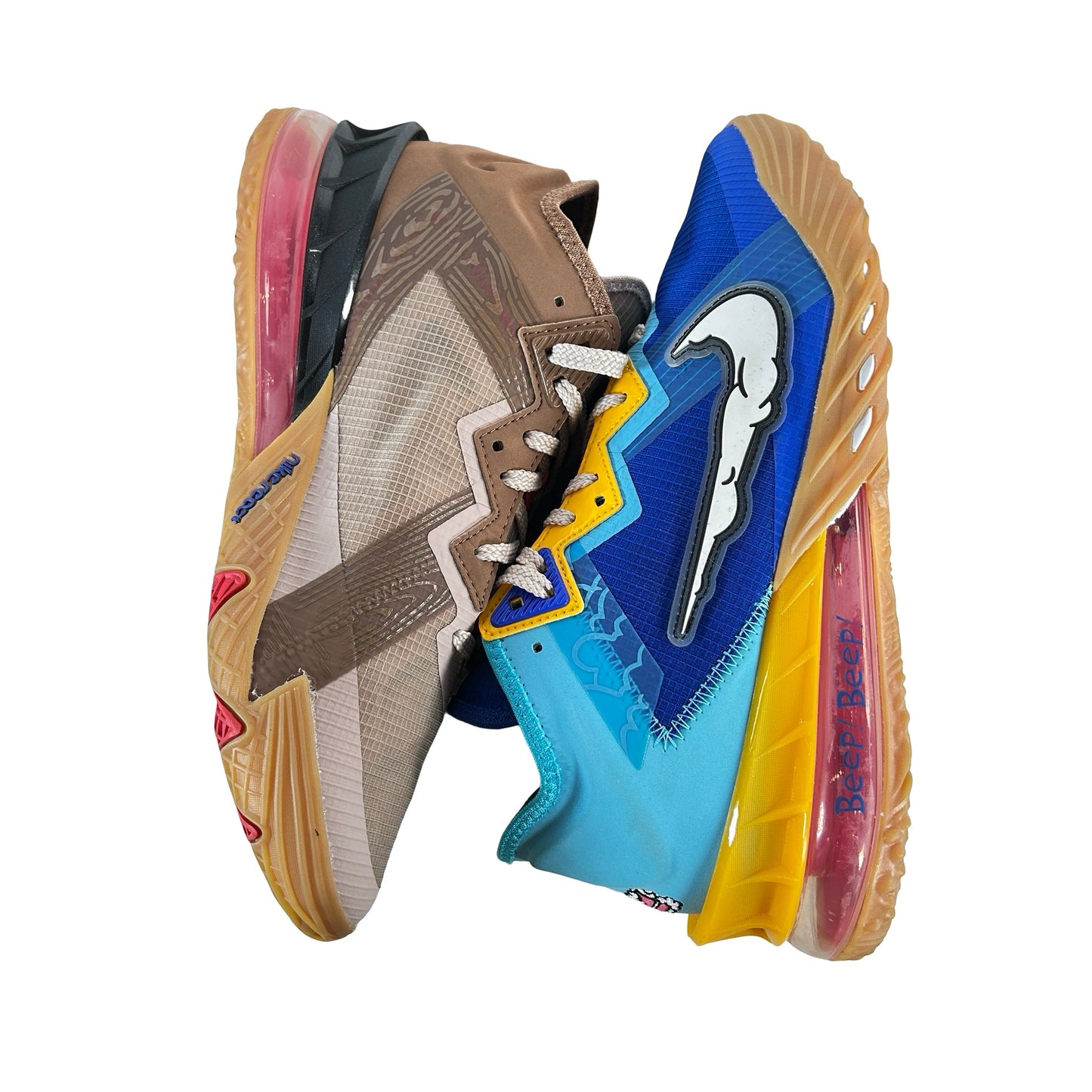 CV7562 401 Nike LeBron 18 Low Wile E. vs Roadrunner Space Jam [USED] - 8.5 M (Used)