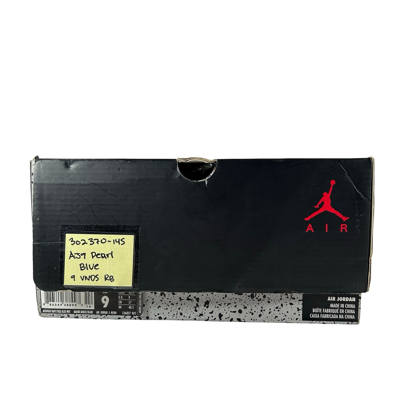 302370 145 Jordan 9 Retro Pearl Blue [USED] - 9 M (VNDS) (Replace Box)