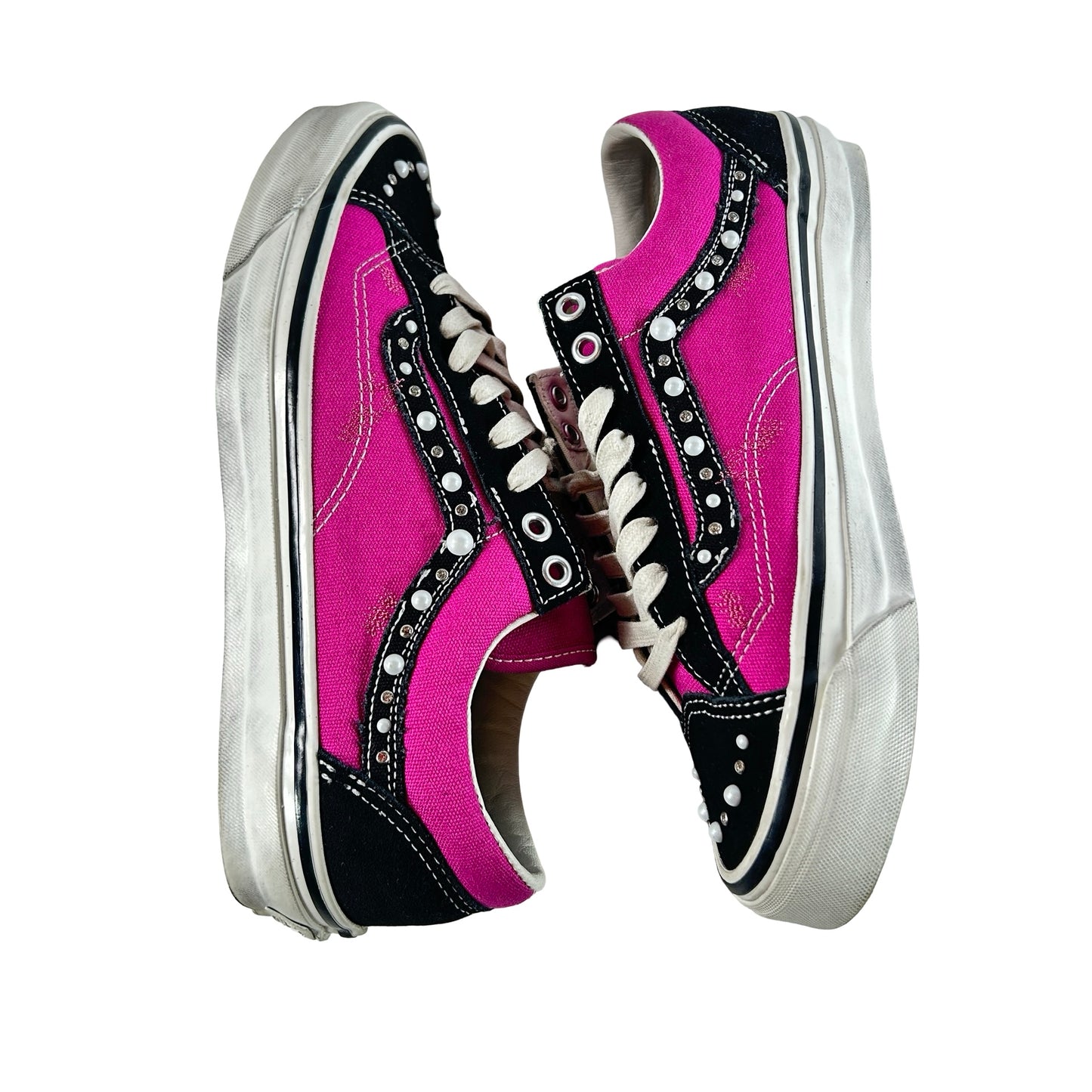 VN000EVHLE Vans OTW Old Skool 36 Pearlized Pack Pink Black [USED] - 8.5 M (Used)