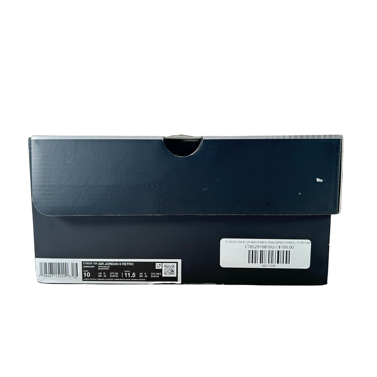 CT8529 108 Air Jordan 6 Retro Oreo (2026) [USED] - 10 M (Used)