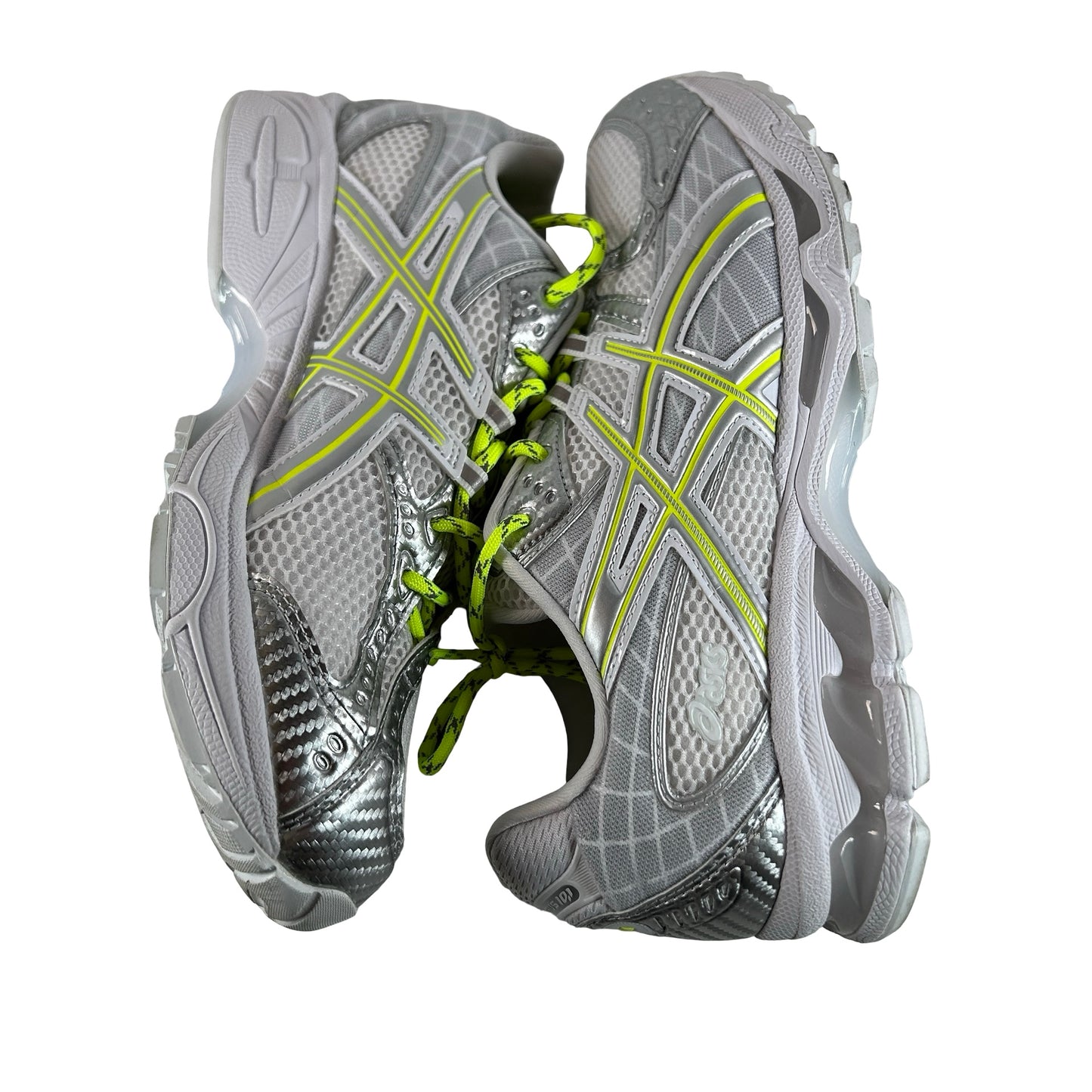 1203A844 100 ASICS Gel-Nimbus 10.1 Kith White Pure Silver [USED] - 9.5 M (Used) (No Box)
