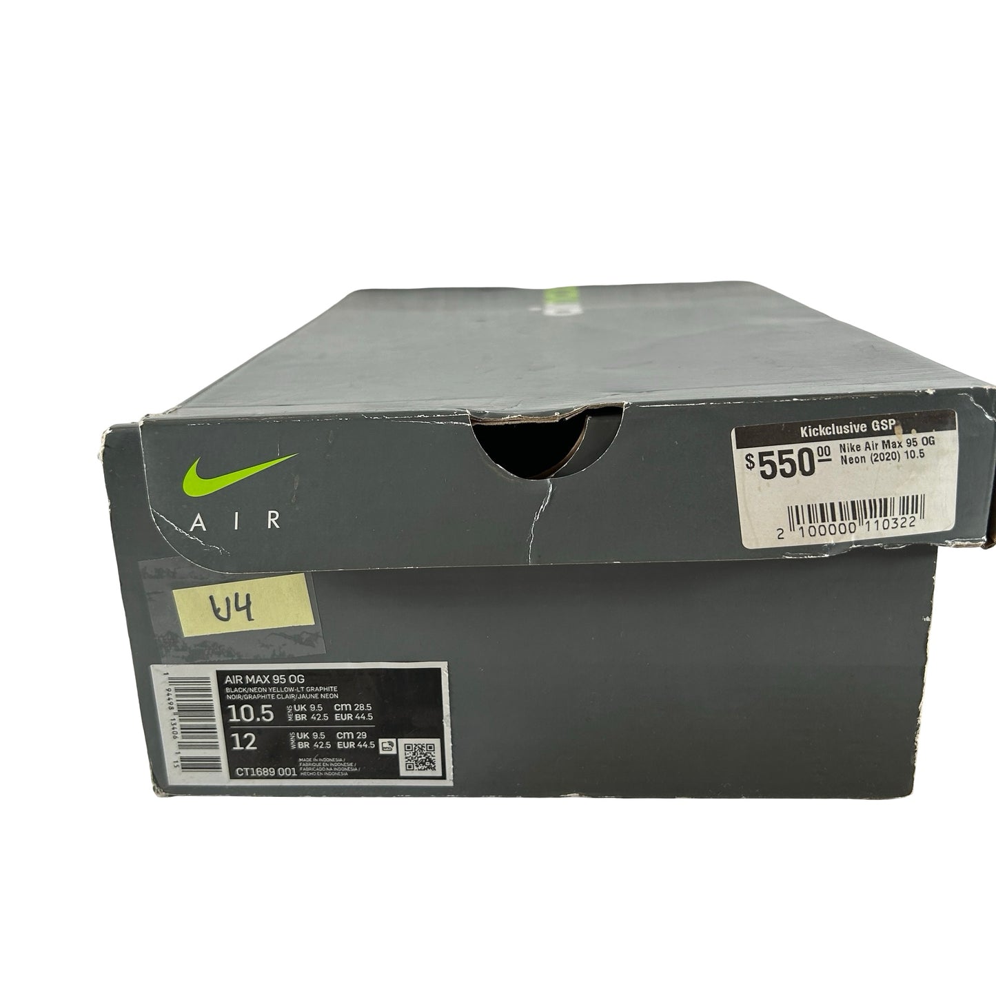 CT1689 001 Nike Air Max 95 OG Neon (2020) [USED] - 10.5 M (Used4)