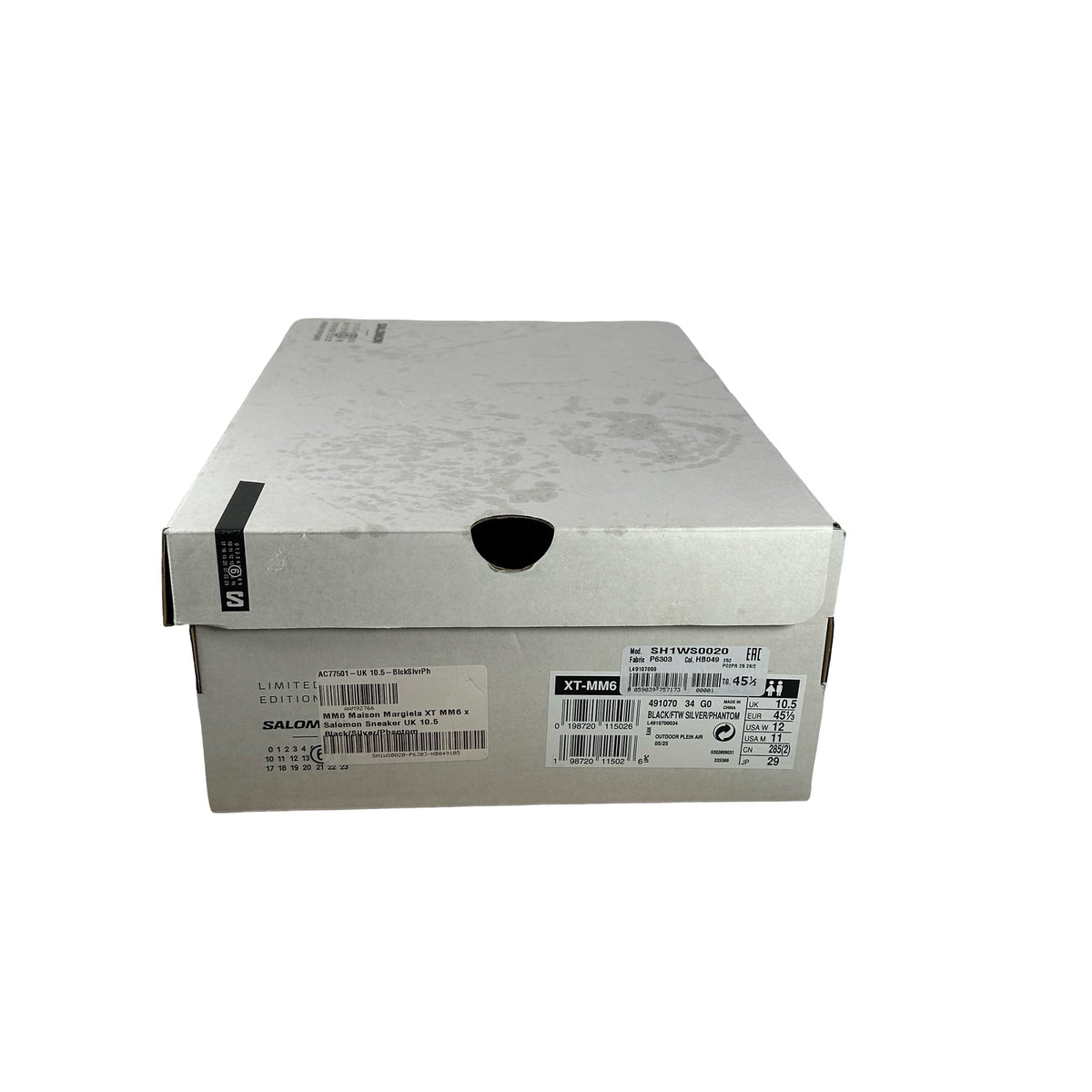 L49107000 Salomon XT-MM-6 MM6 Maison Margiela Black Silver [USED] - 11 M (Used)