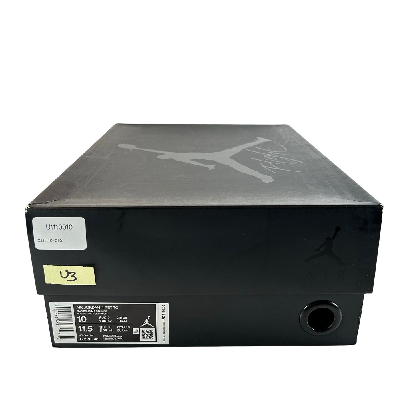 CU1110 010 Jordan 4 Retro Black Cat (2020) [USED] - 10 M (Used3)