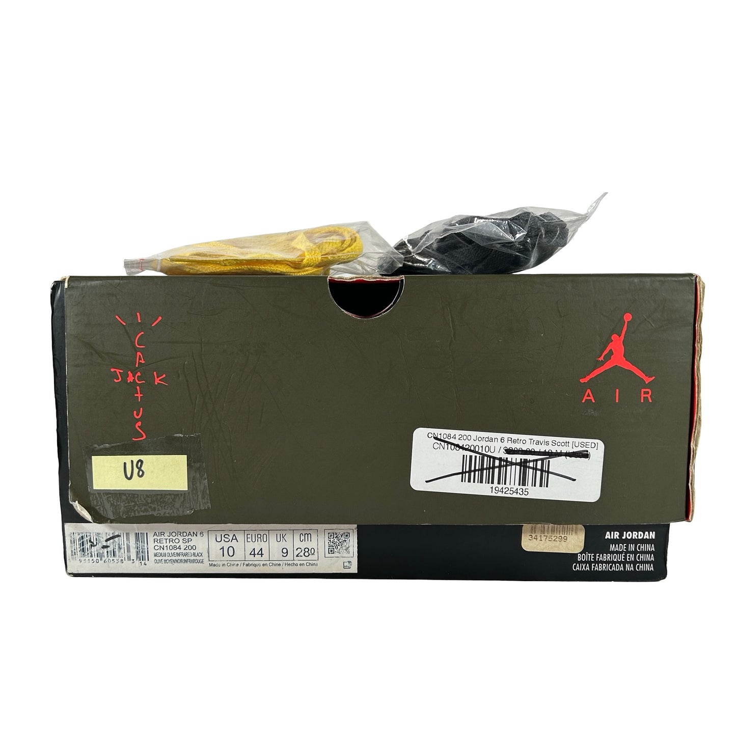 CN1084 200 Jordan 6 Retro Travis Scott [USED] - 10 M (Used8)