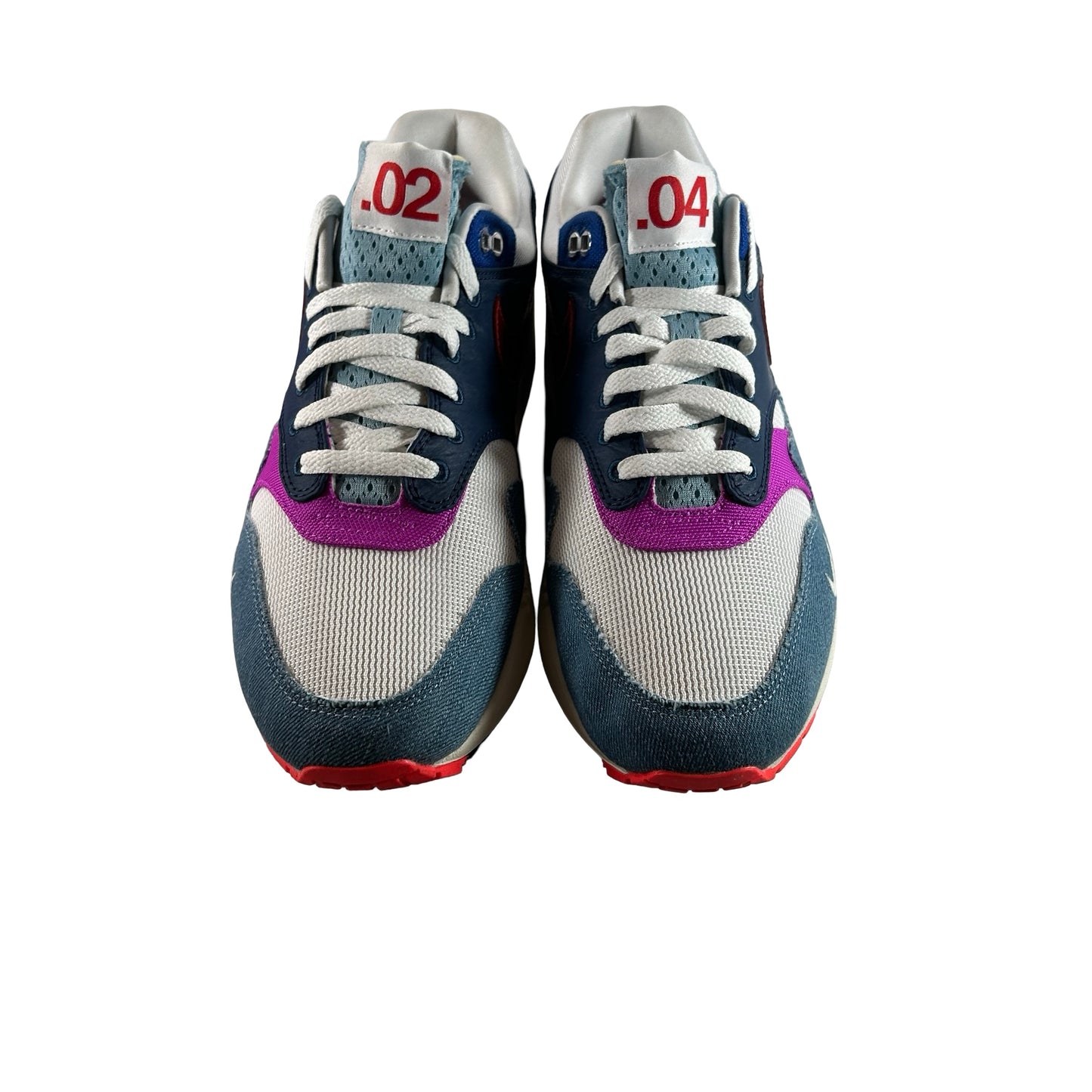 HM9634 101 Nike Air Max 1 Premium Goods Sport Red Varsity Royal [USED] - 11 M (Used)