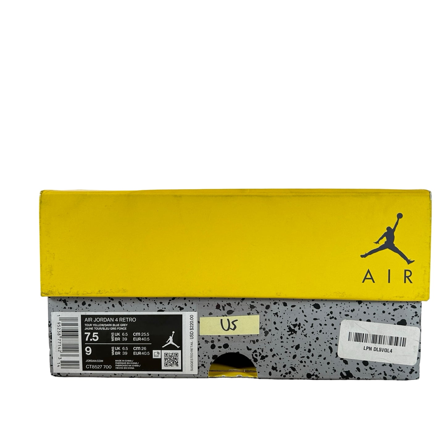 CT8527 700 Jordan 4 Retro Lightning (2021) [USED] - 7.5 M (Used5)