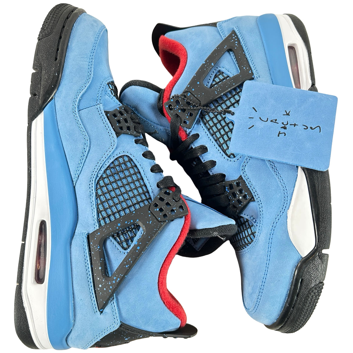8 MN  Jordan 4 Travis Scott Cactus Jack - 8 M (Glue Stains)