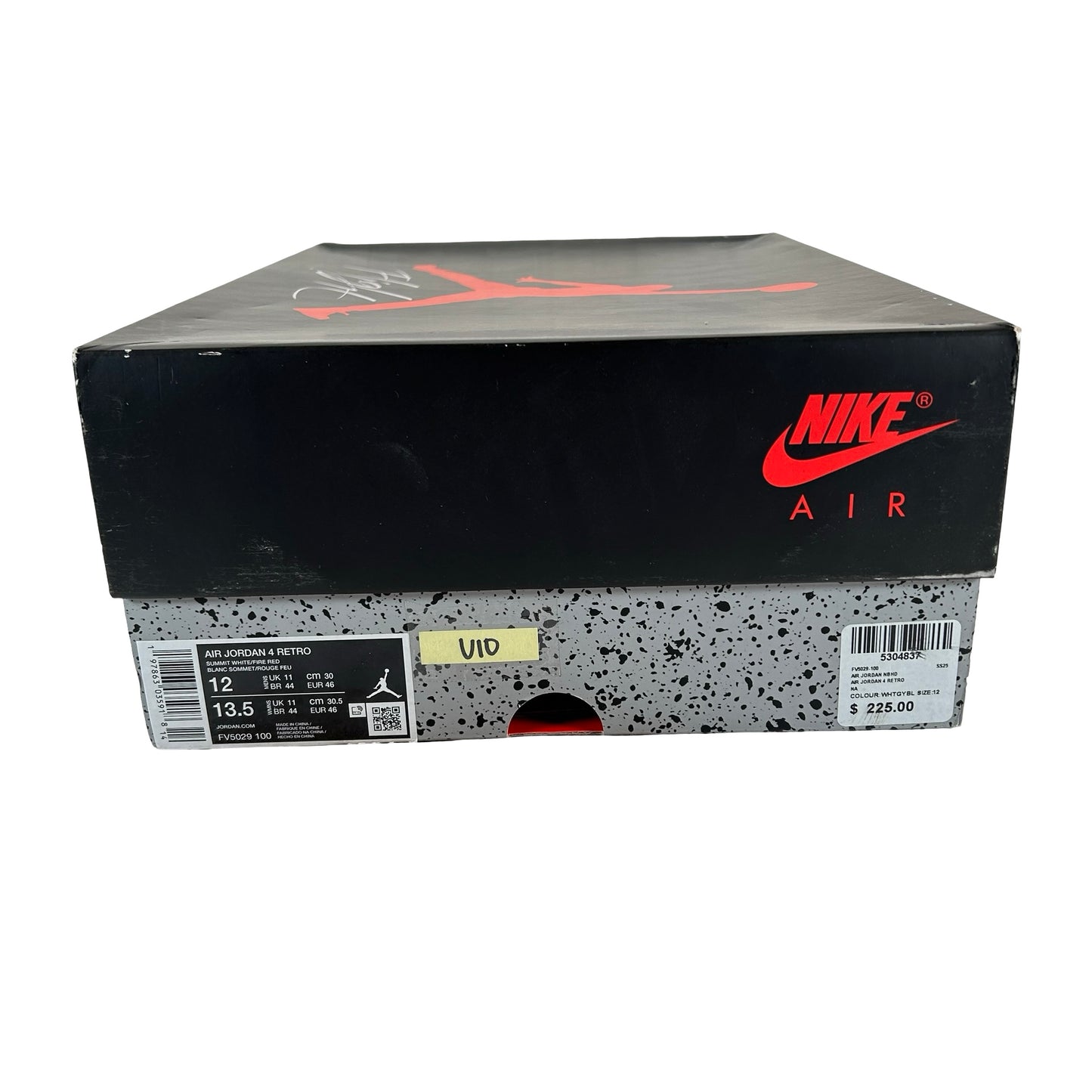 FV5029 100 Jordan 4 Retro White Cement (2025) [USED] - 12 M (Used10)