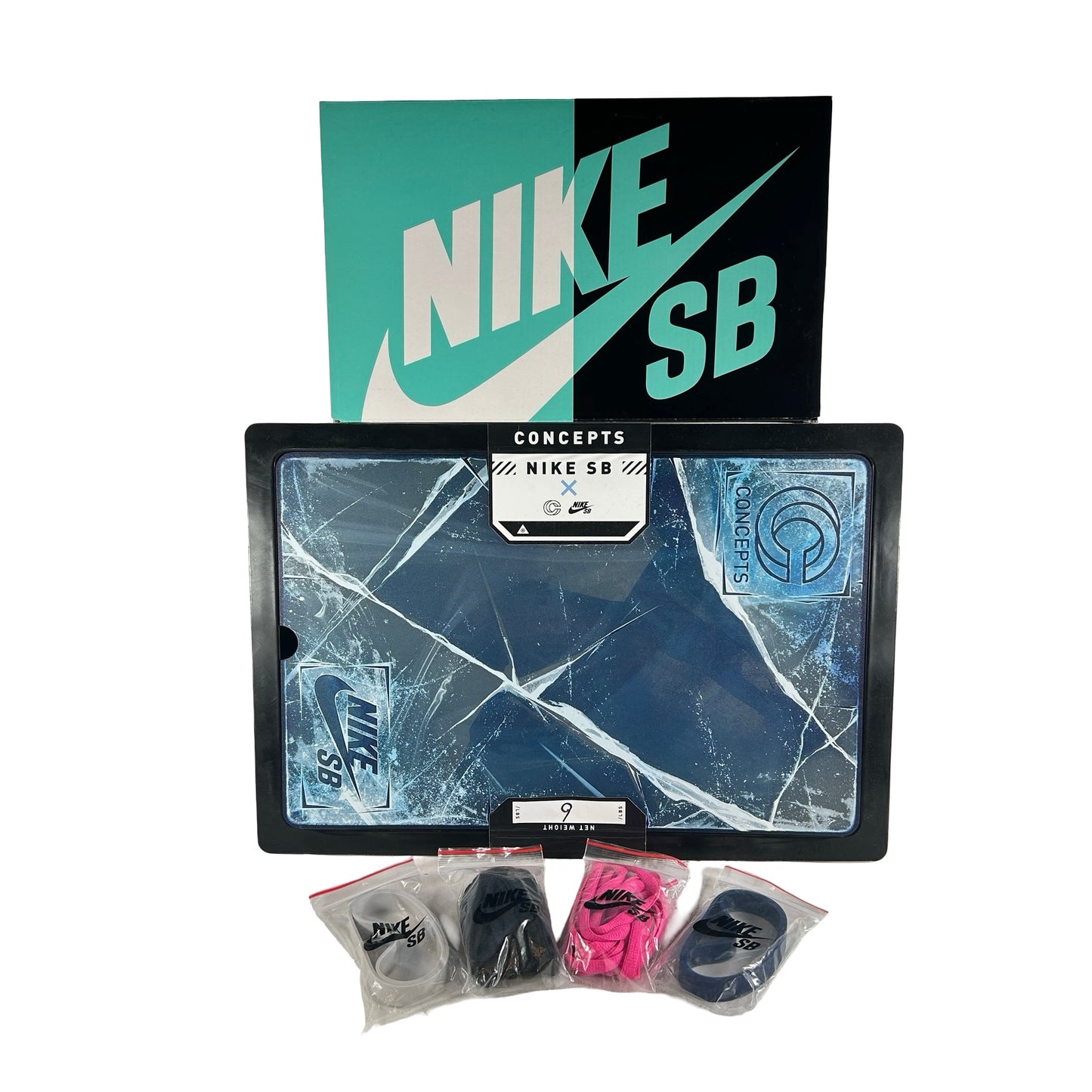 BV1310 337 Nike SB Dunk Low Concepts Green Lobster (Special Box) [USED] - 9 M (Used)