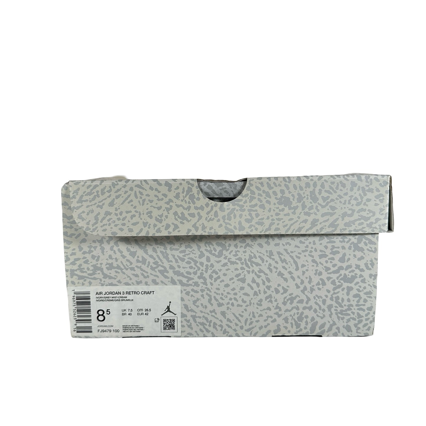 FJ9479 100 Jordan 3 Retro Craft Ivory [USED] - 8.5 M (Used)