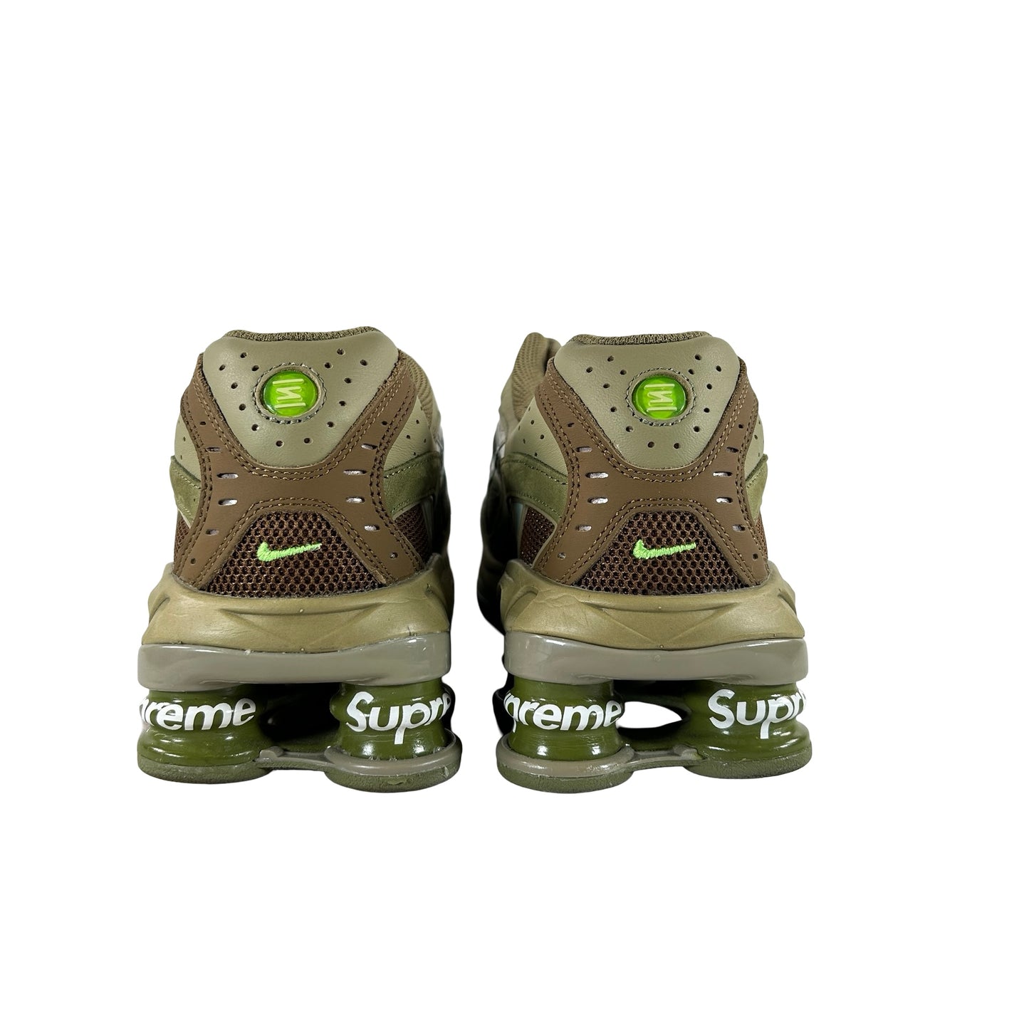 DN1615 200 Nike Shox Ride 2 SP Supreme Olive [USED] - 8.5 M (Used) (No Box)
