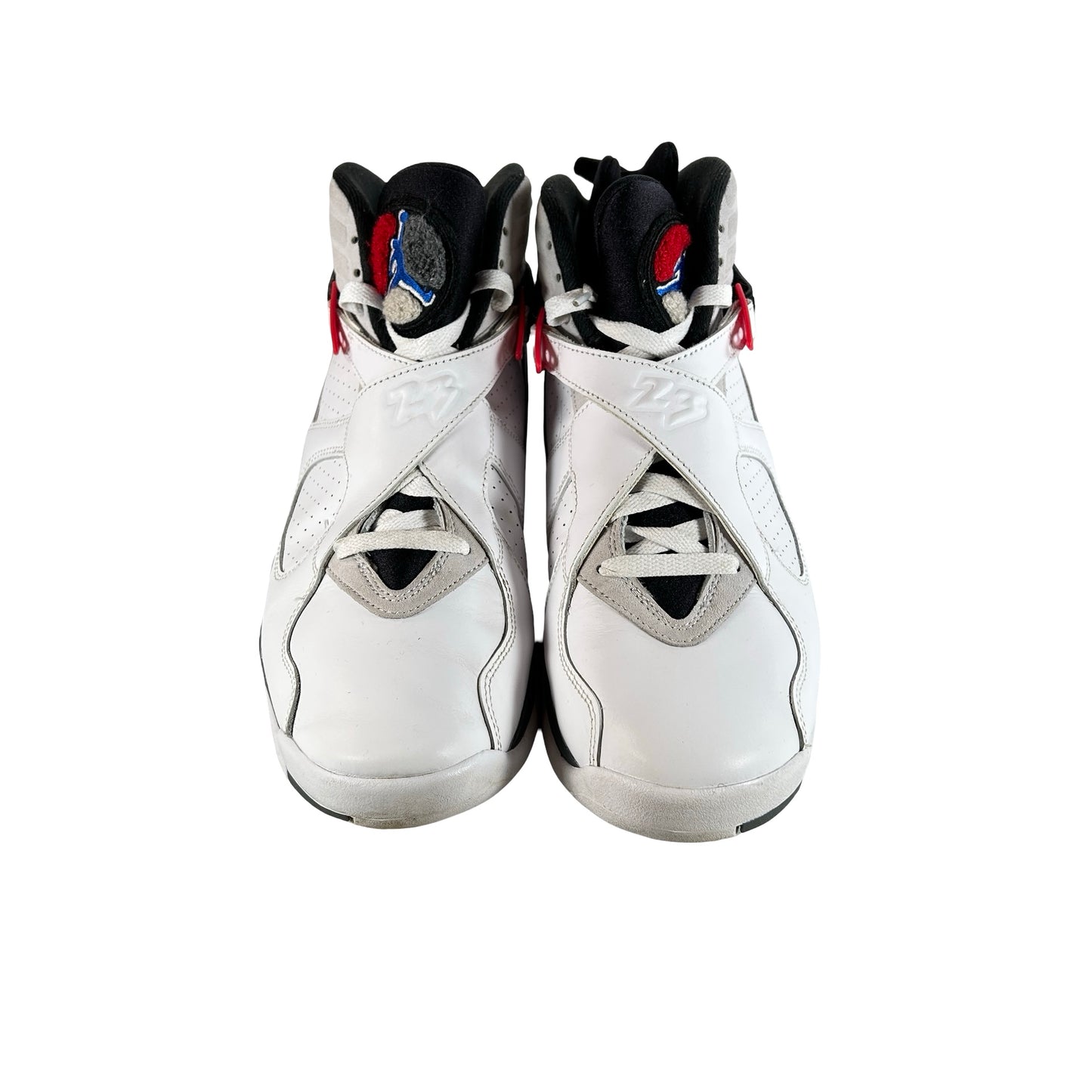 305381 100 Jordan 8 Retro White True Red (2025) [USED] - 9.5 M (Used)