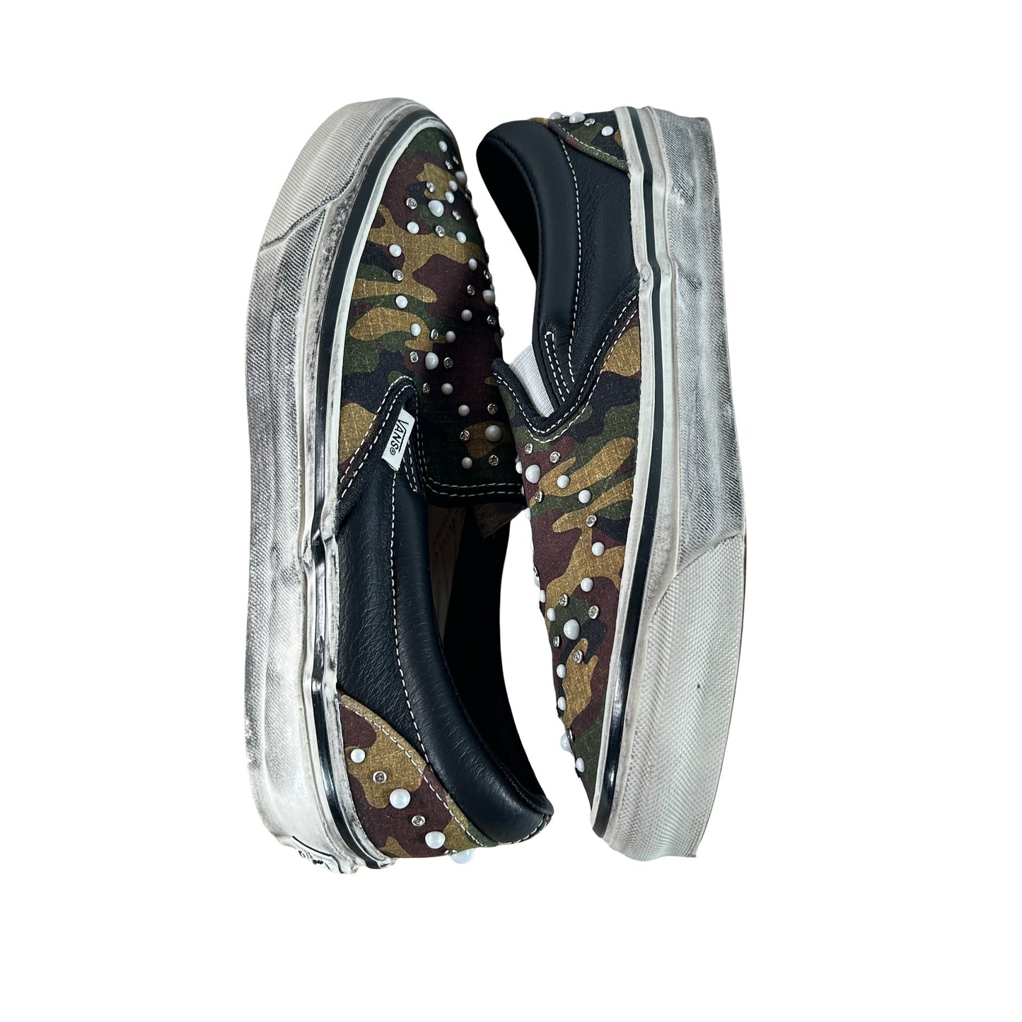 VN000D9PCAK Vans LX Classic Slip-On 98 Pearlized Pack Camo Black [USED] - 8 M (Used)