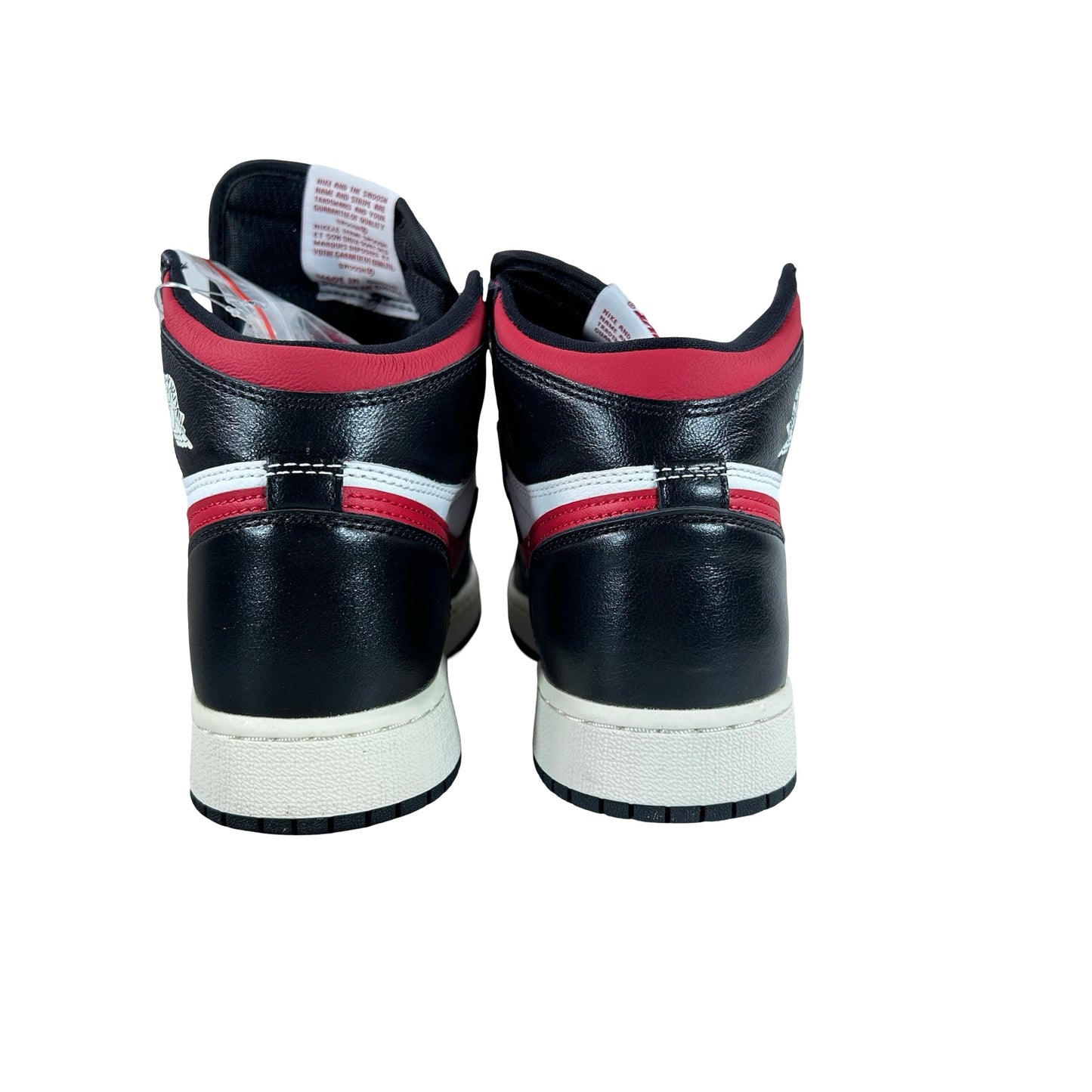 575441 061 Jordan 1 Retro High Black Gym Red (GS) [CONDITIONAL] - 4 Y (Yellowing)
