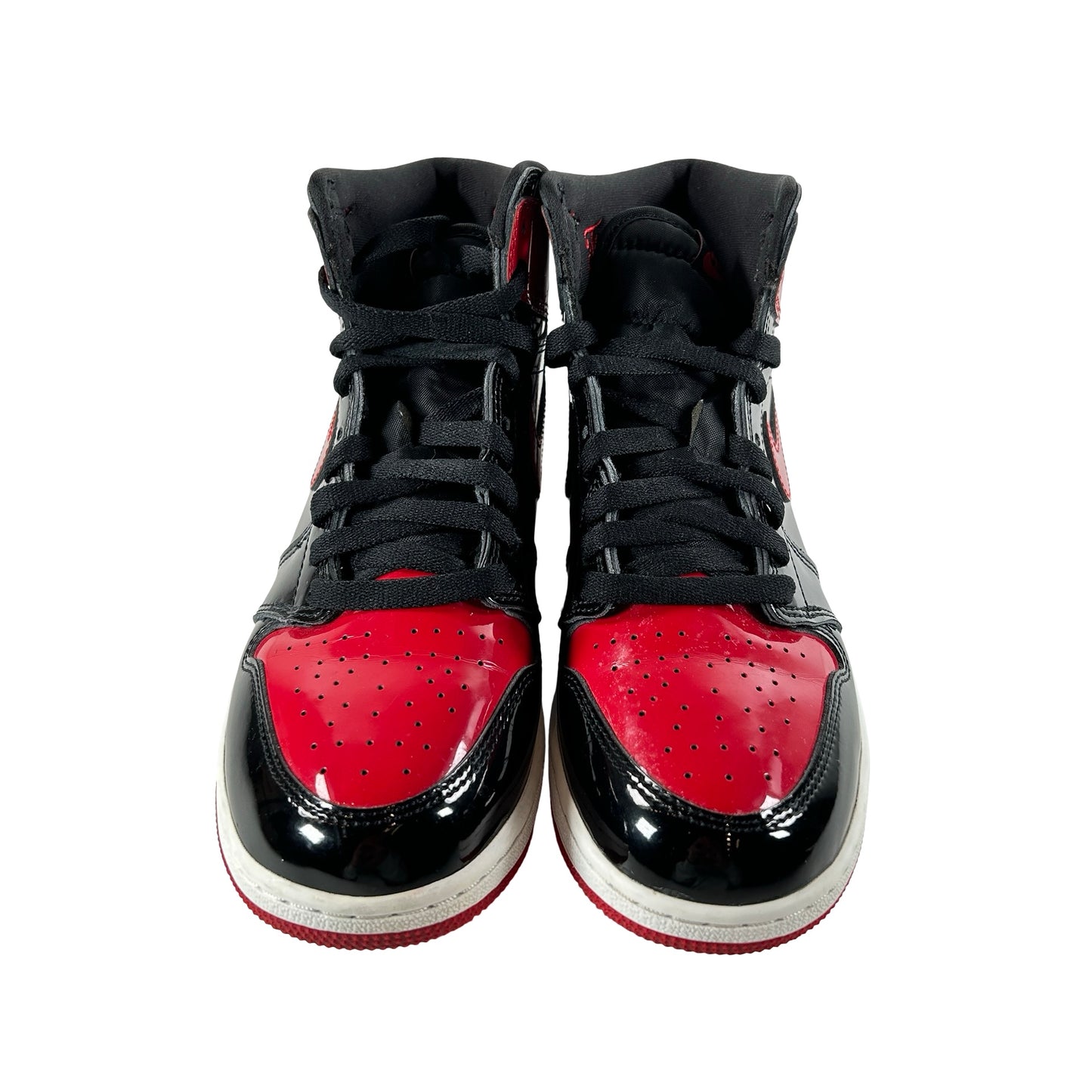 575441 063 Jordan 1 Retro High OG Patent Bred (GS) [USED] - 7 Y (Used) (No Box)
