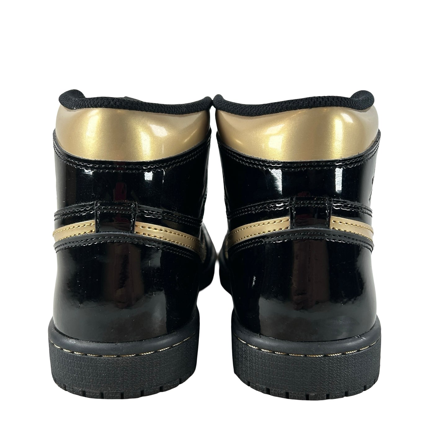 555088 032 Jordan 1 Black/Gold [USED] - 7 M (Used)