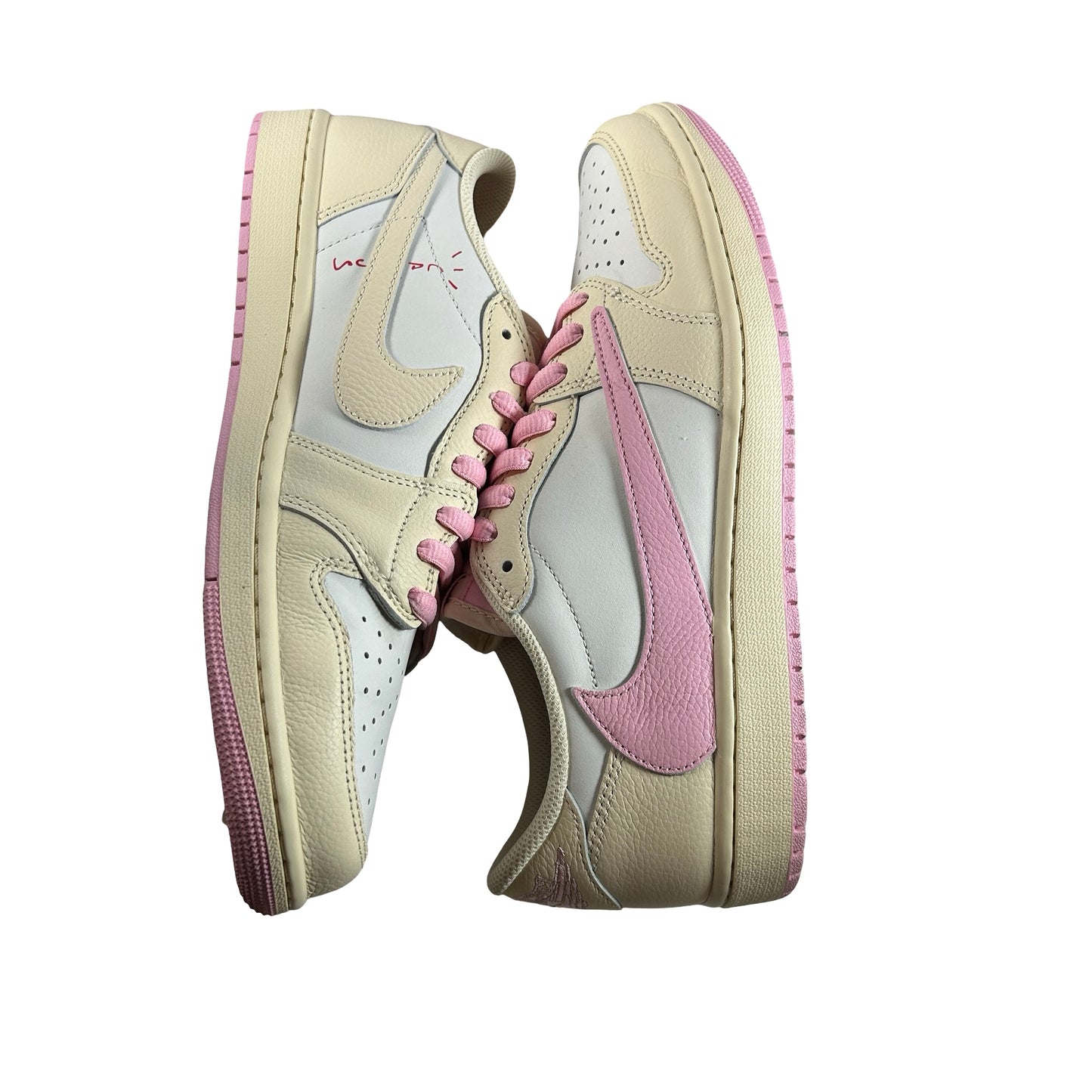 IQ7604 100 Jordan 1 Retro Low OG SP Travis Scott Shy Pink [USED] - 10.5 M (Used)