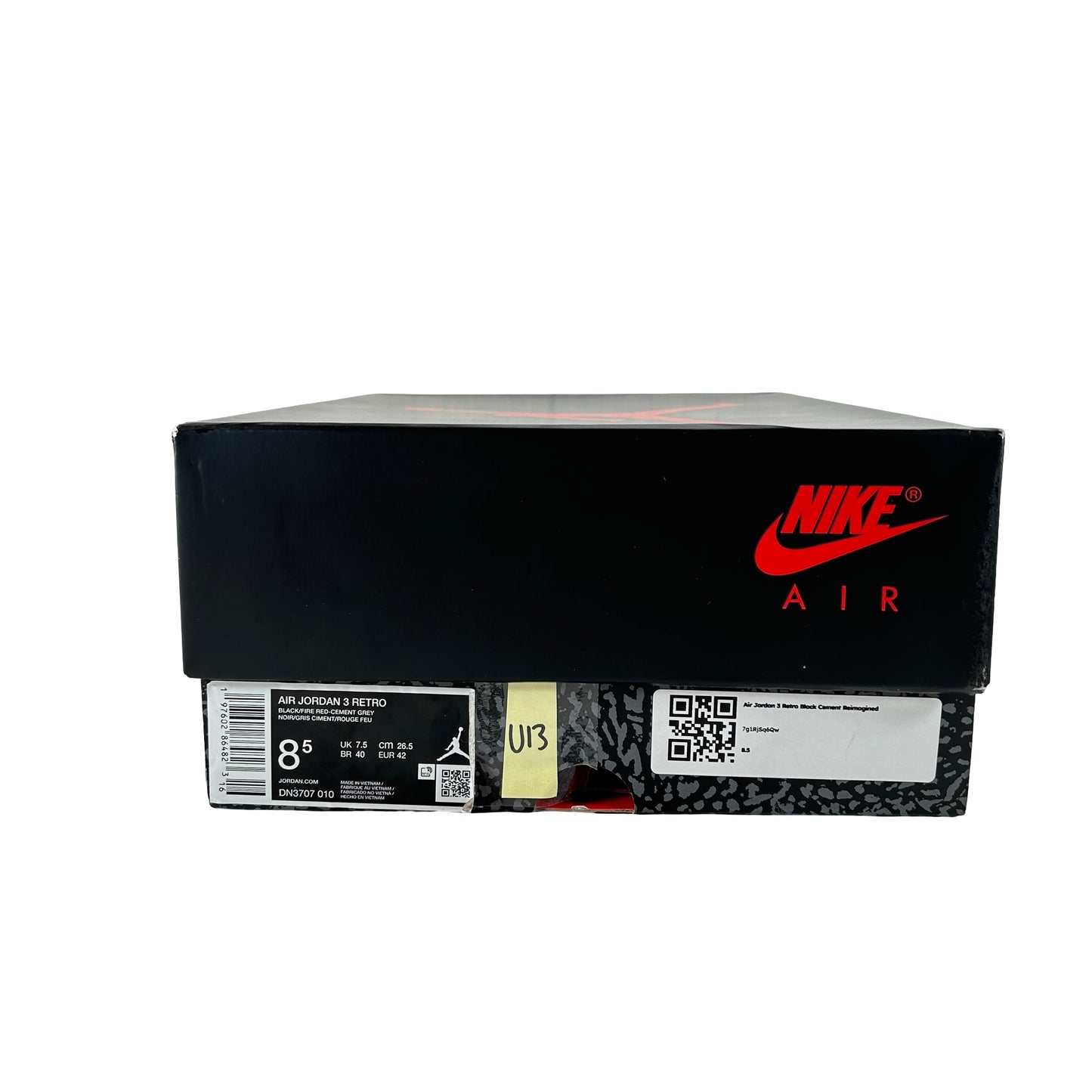 DN3707 010 Jordan 3 Retro Black Cement Reimagined (2024) [USED] - 8.5 M (Used13)