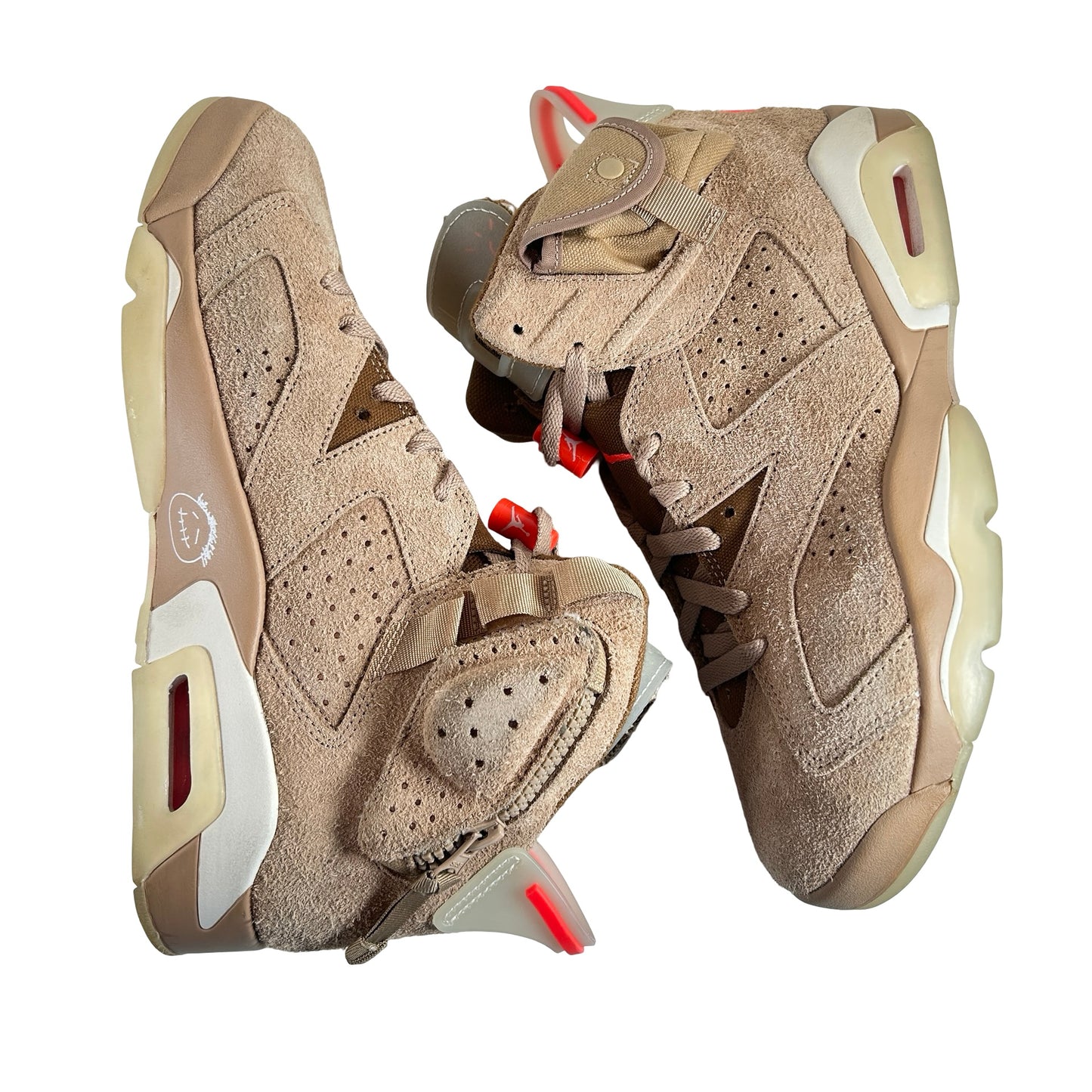 DH0690 200 Jordan 6 Retro Travis Scott British Khaki [USED] - 9 M (Used) (No Box)