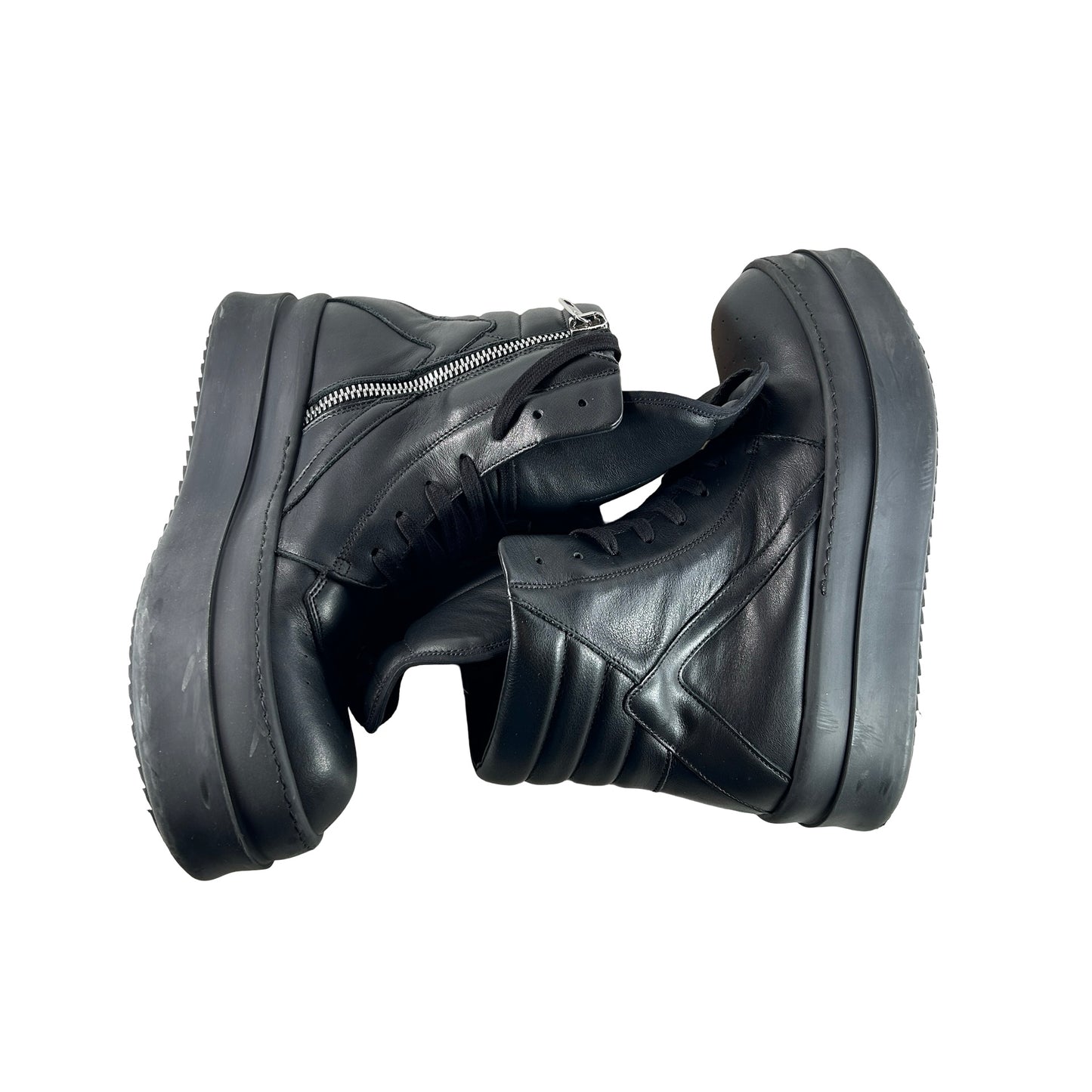 RU01F2868 LCO Rick Owens Megabumper Geobasket Black [USED] - EU 42 (Used)