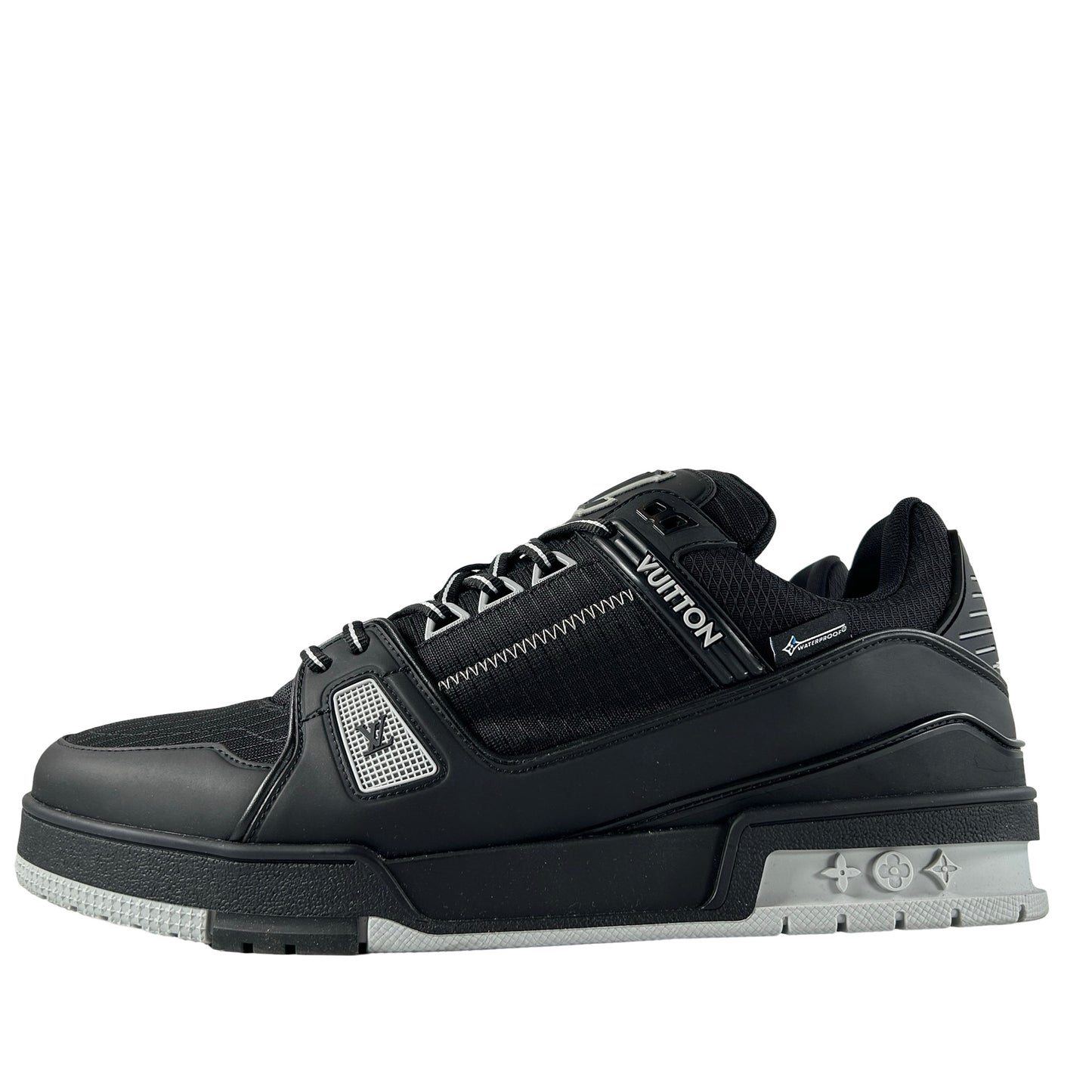 1ADEVY Louis Vuitton LV Trainer Waterproof Black [USED] - 9.5 LV (10.5 US) (VNDS)