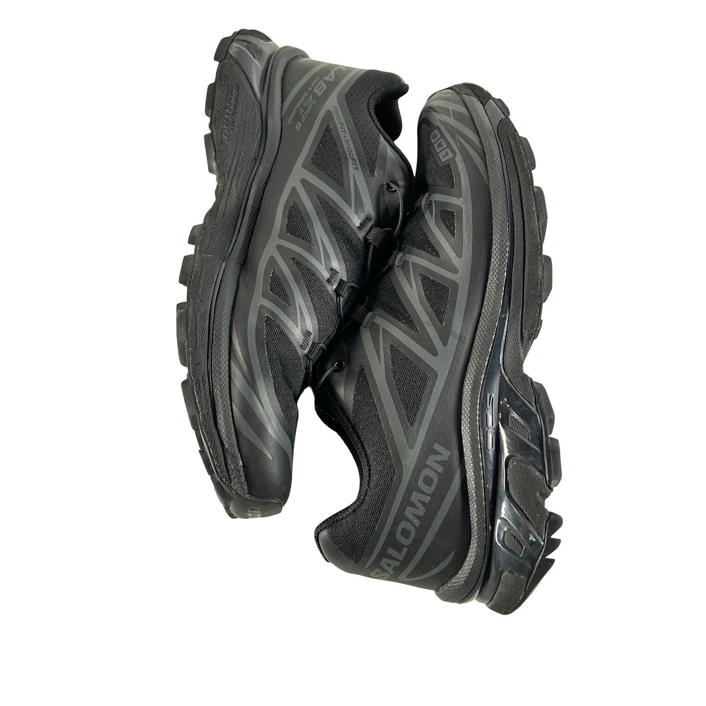 L41086600 Salomon XT-6 Triple Black [USED] - 9 M (Used) (No Box)