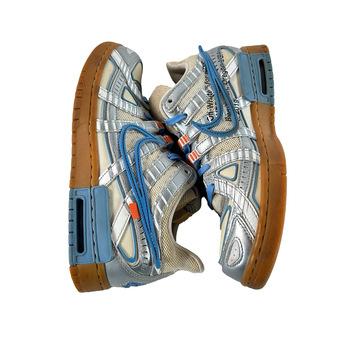 CU6015 100 Nike Air Rubber Dunk Off-White UNC [USED] - 8 M (Used)