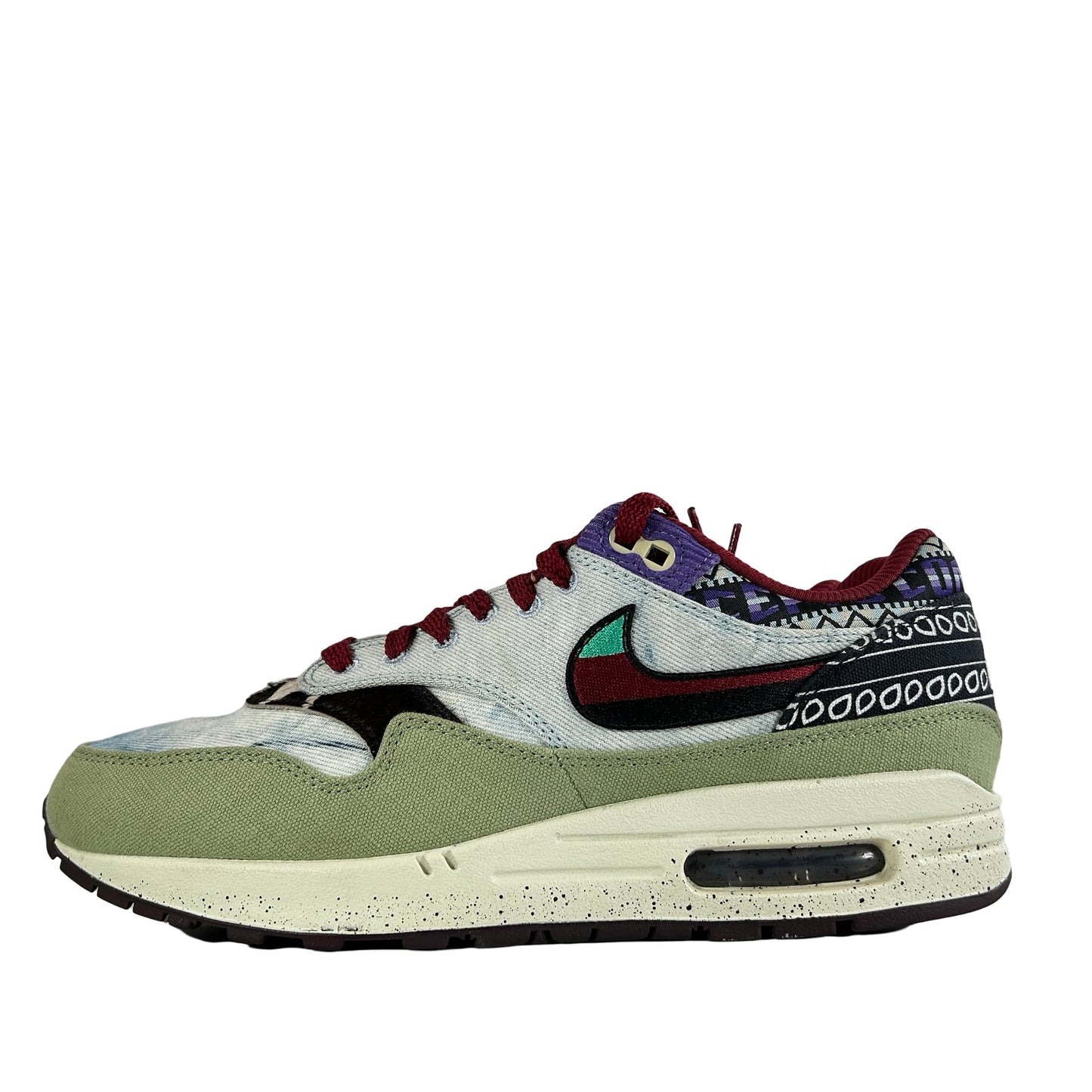 DN1803 300 Nike Air Max 1 Concepts Denim Olive Canvas [USED] - 9 M (Used2)