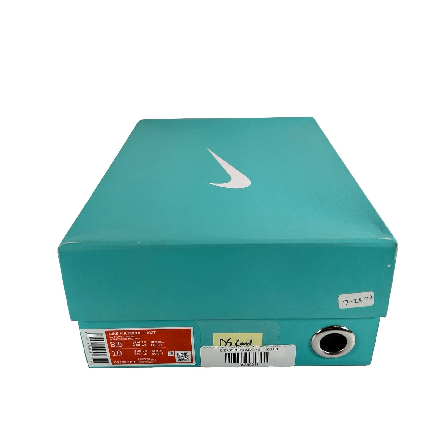 DZ1382 001 Nike Air Force 1 Low Tiffany & Co. 1837 [CONDITIONAL] - 8.5 M (slight discoloration on Nike checks)