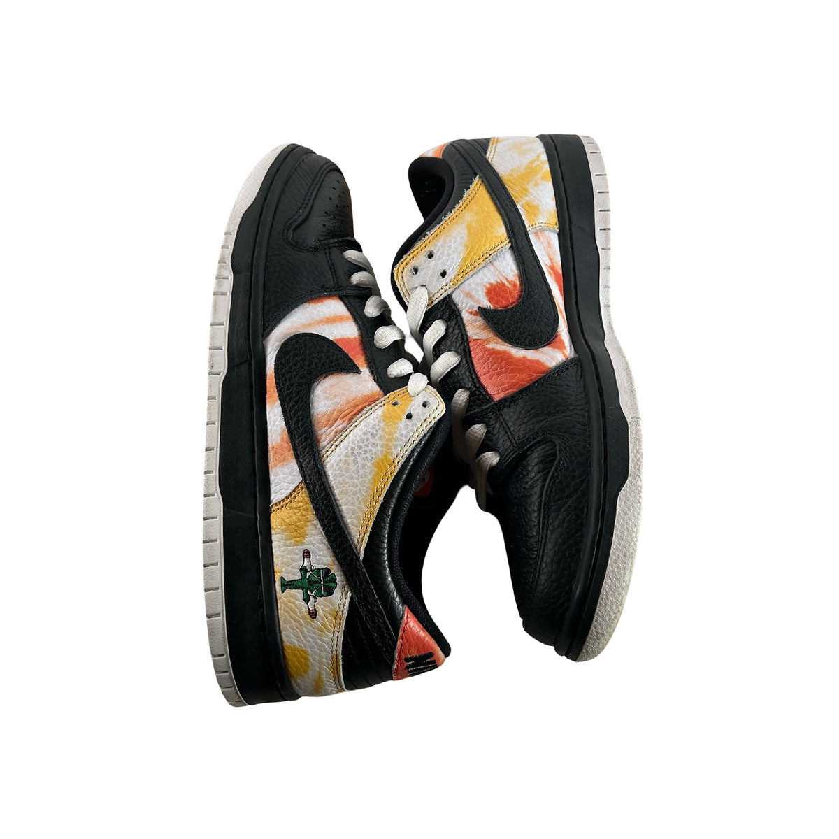 BQ6832 001 Nike SB Dunk Low Raygun Tie-Dye Black [USED] - 9 M (Used) (No Box)