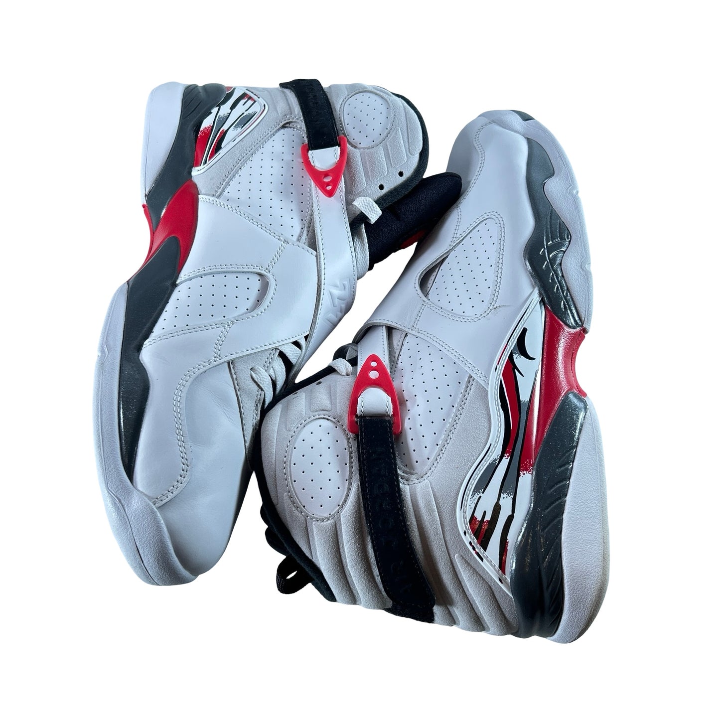 305381 100 Jordan 8 Retro White True Red (2025) [USED] - 13 M (Used3)