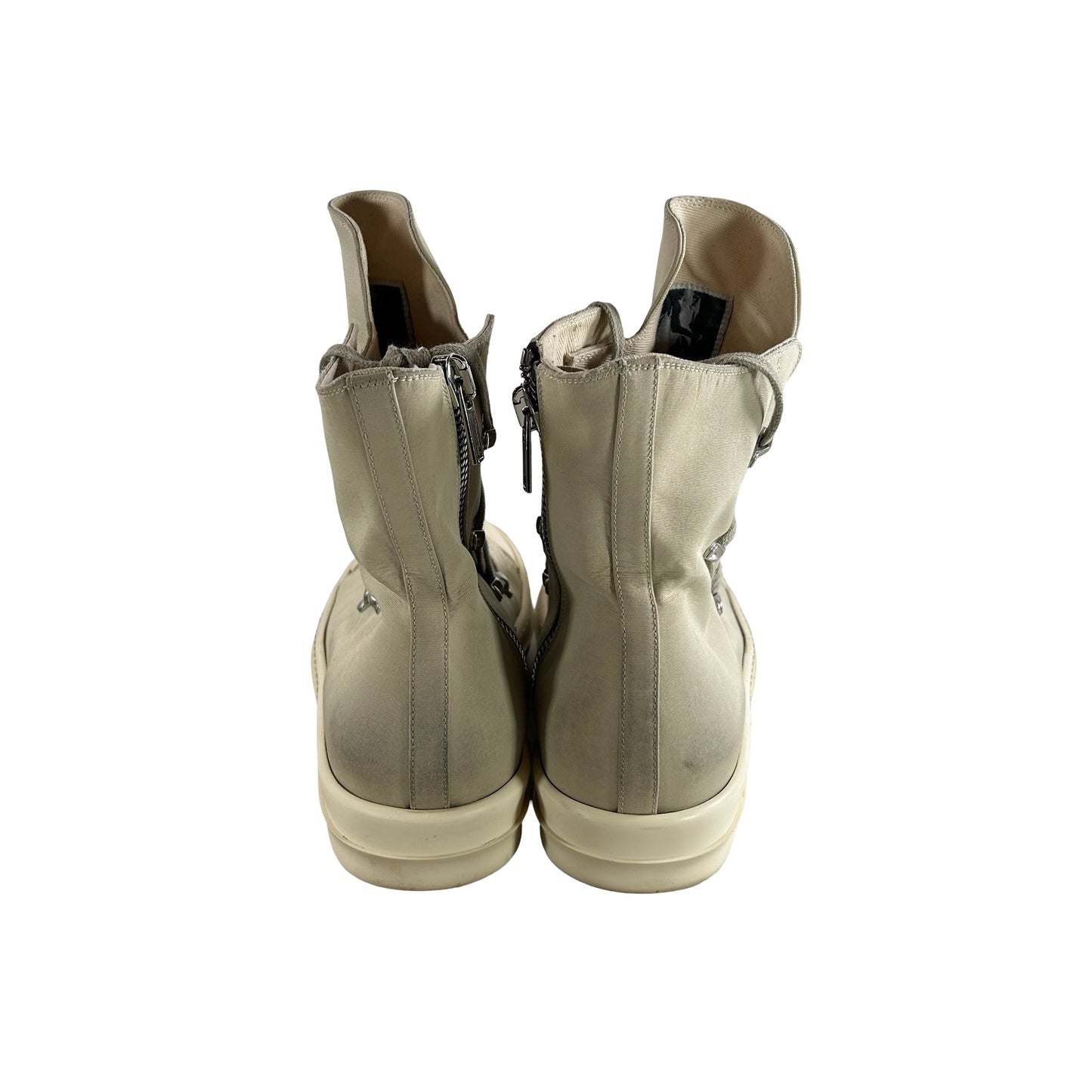 DU02B4805 MU 811 Rick Owens DRKSHDW Strobe Cotton Nylon Hexa High Pearl Milk [USED] - 45 M (Used)