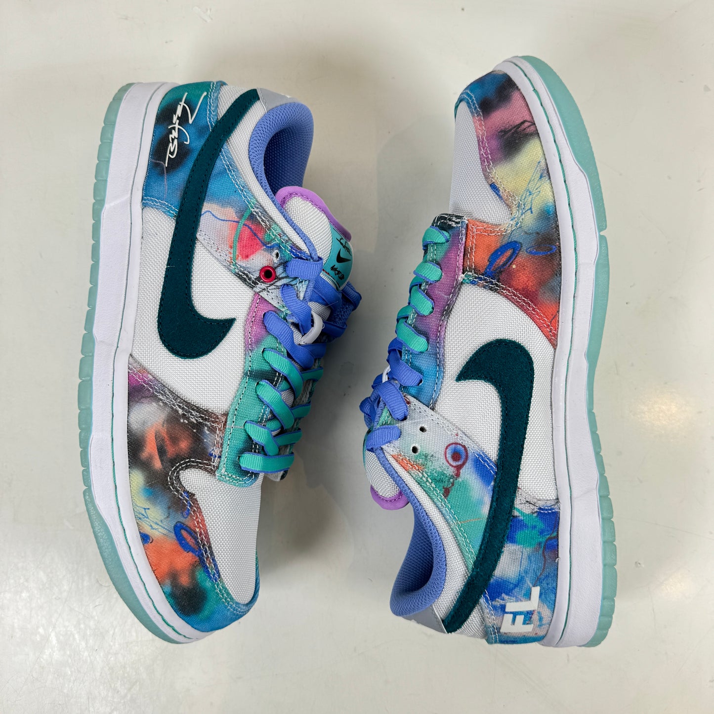 HF6061 400 Nike SB Dunk Low Futura Laboratories Bleached Aqua [USED] - 10 M (VNDS)